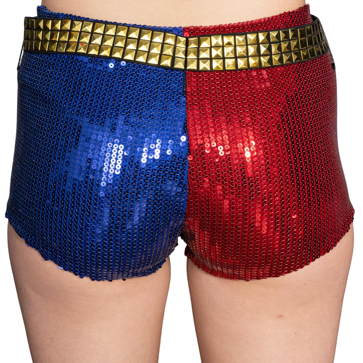 SS Movie Replica Harley Quinn Halloween Cosplay Costume Shorts with Belt - Image 3
