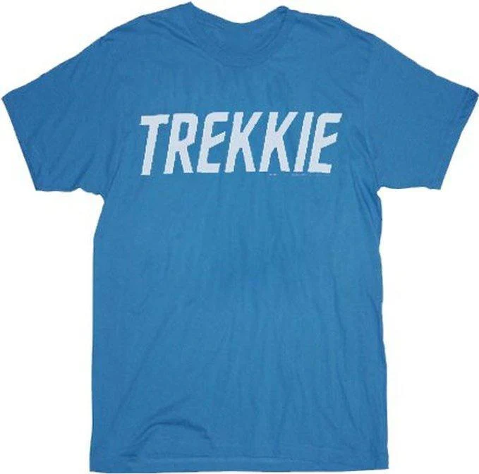 Star Trek Trekkie Turquoise Blue Adult T-Shirt