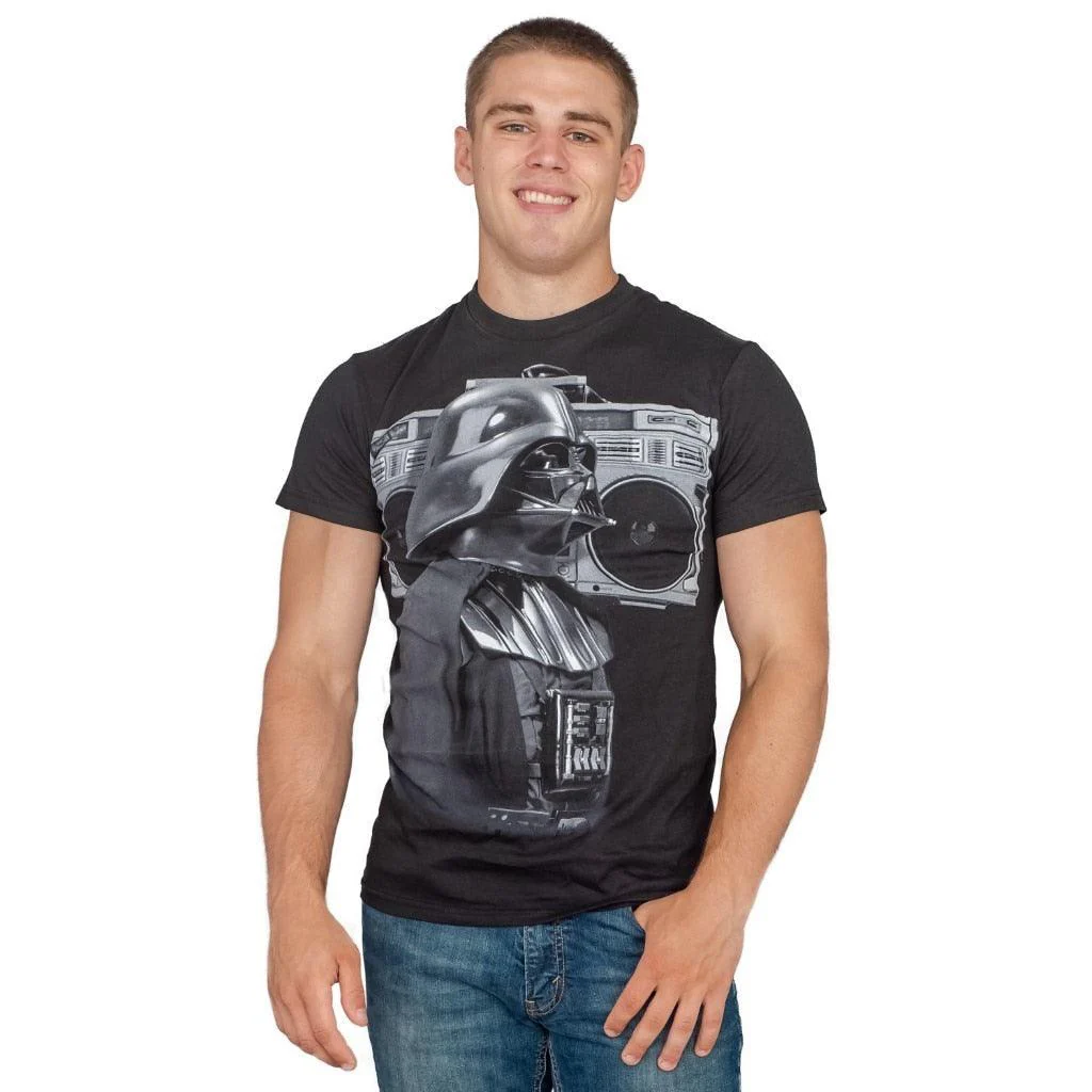 Star Wars Darth Vader Boombox Retro T-shirt - Image 2