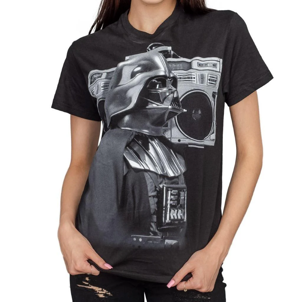 Star Wars Darth Vader Boombox Retro T-shirt - Image 3