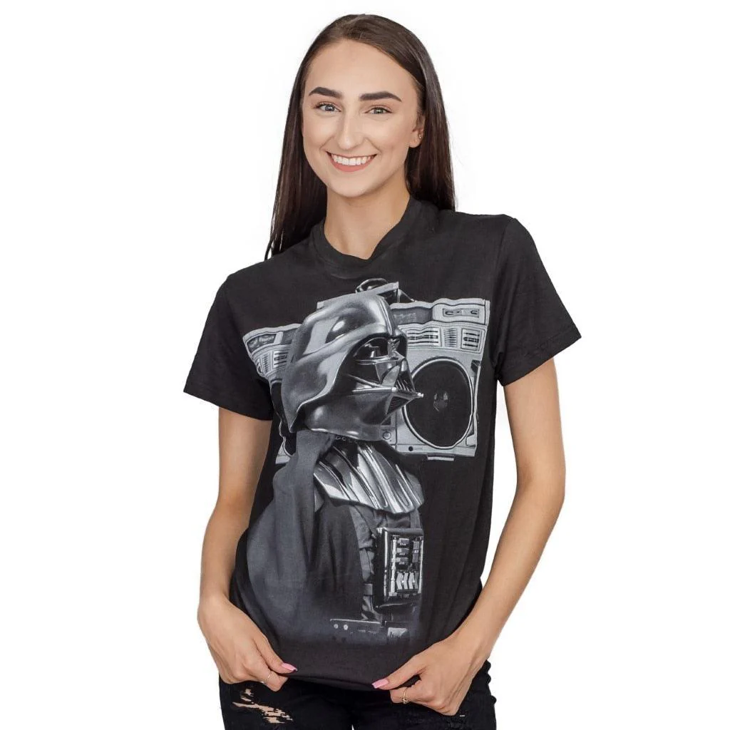 Star Wars Darth Vader Boombox Retro T-shirt - Image 4