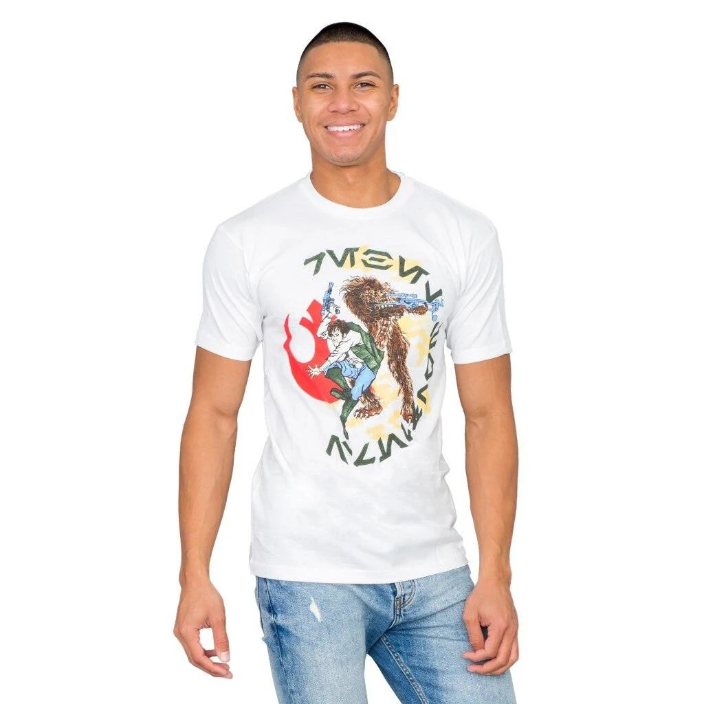 Star Wars Japan Chewey Chewbacca Fighting T-Shirt - Image 2
