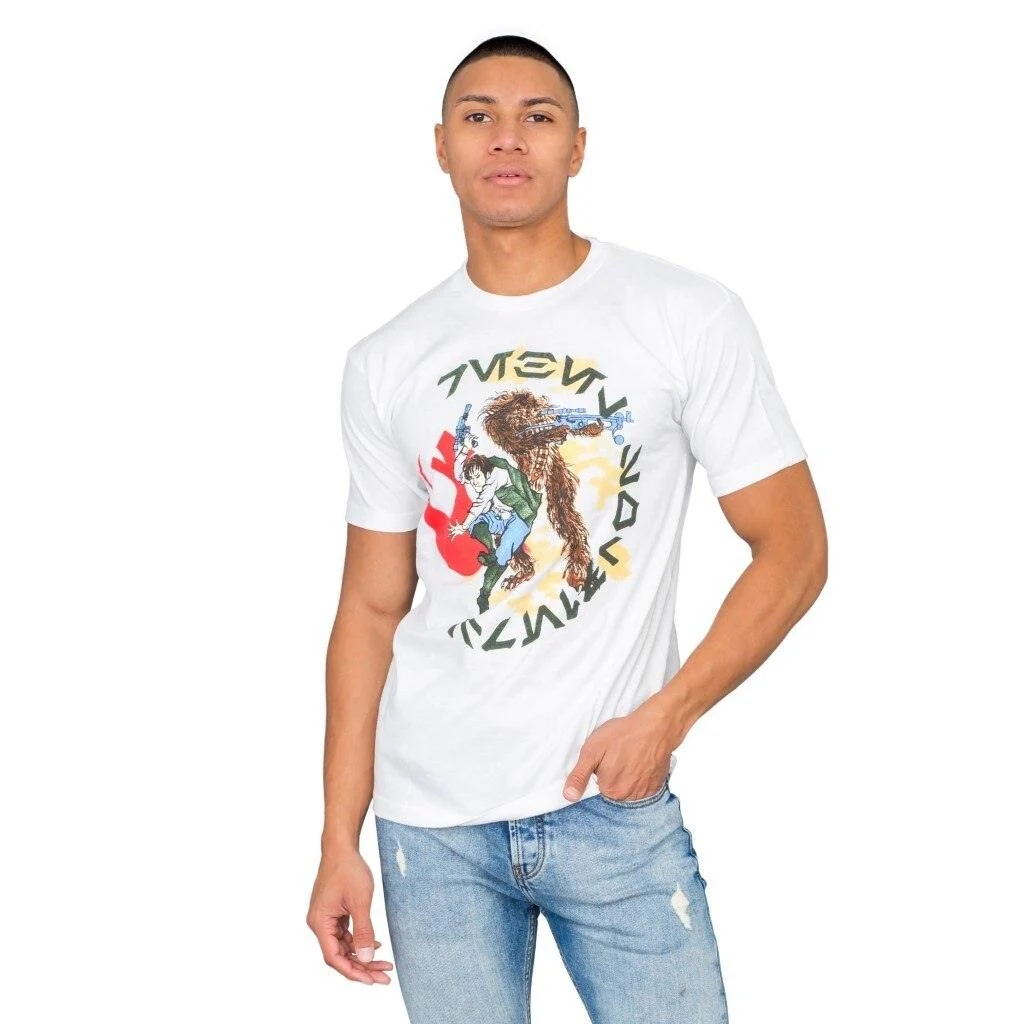 Star Wars Japan Chewey Chewbacca Fighting T-Shirt - Image 3