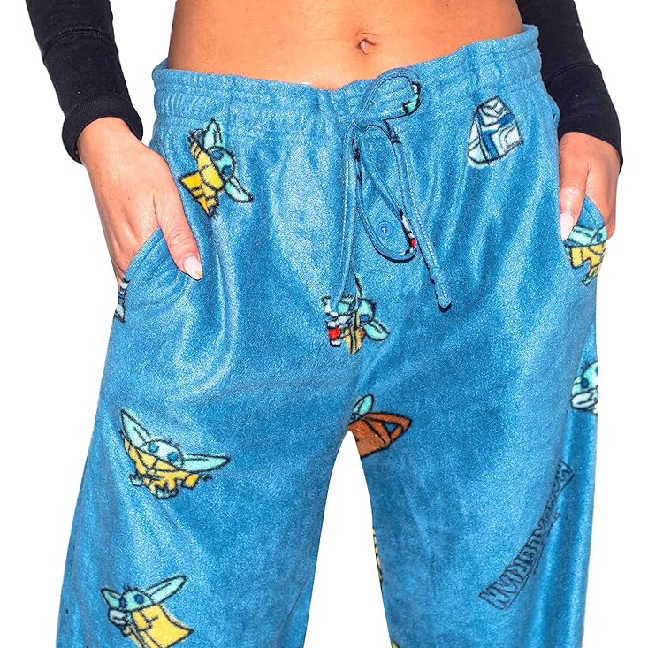 Star Wars The Mandalorian Baby Yoda Christmas Lounge Pants - Image 4