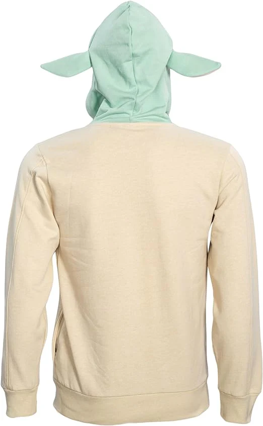 Star Wars Yoda Kids Boys Hoodie Mask with Ears - Image 3
