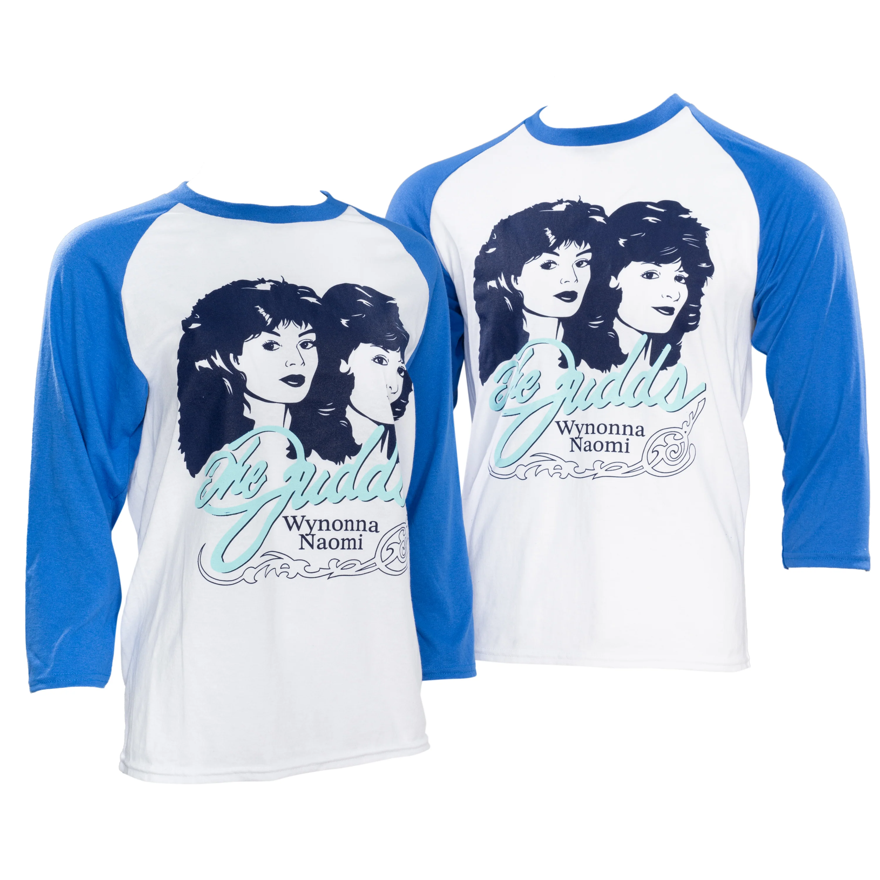 Step Bros Classic Music Singers Duo's Raglan Blue and White Tribute Movie T-shirt Tee - Image 3