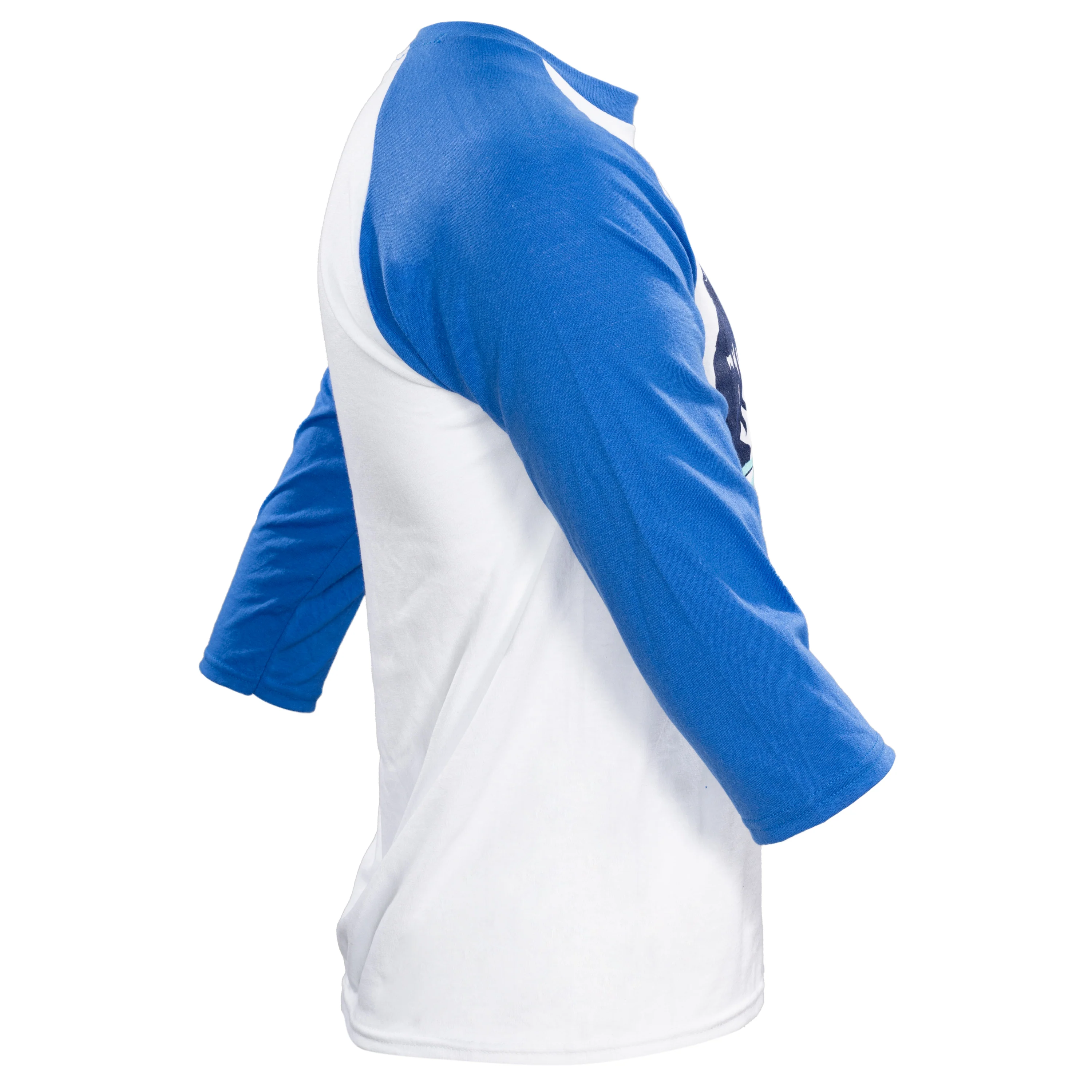 Step Bros Classic Music Singers Duo's Raglan Blue and White Tribute Movie T-shirt Tee - Image 6