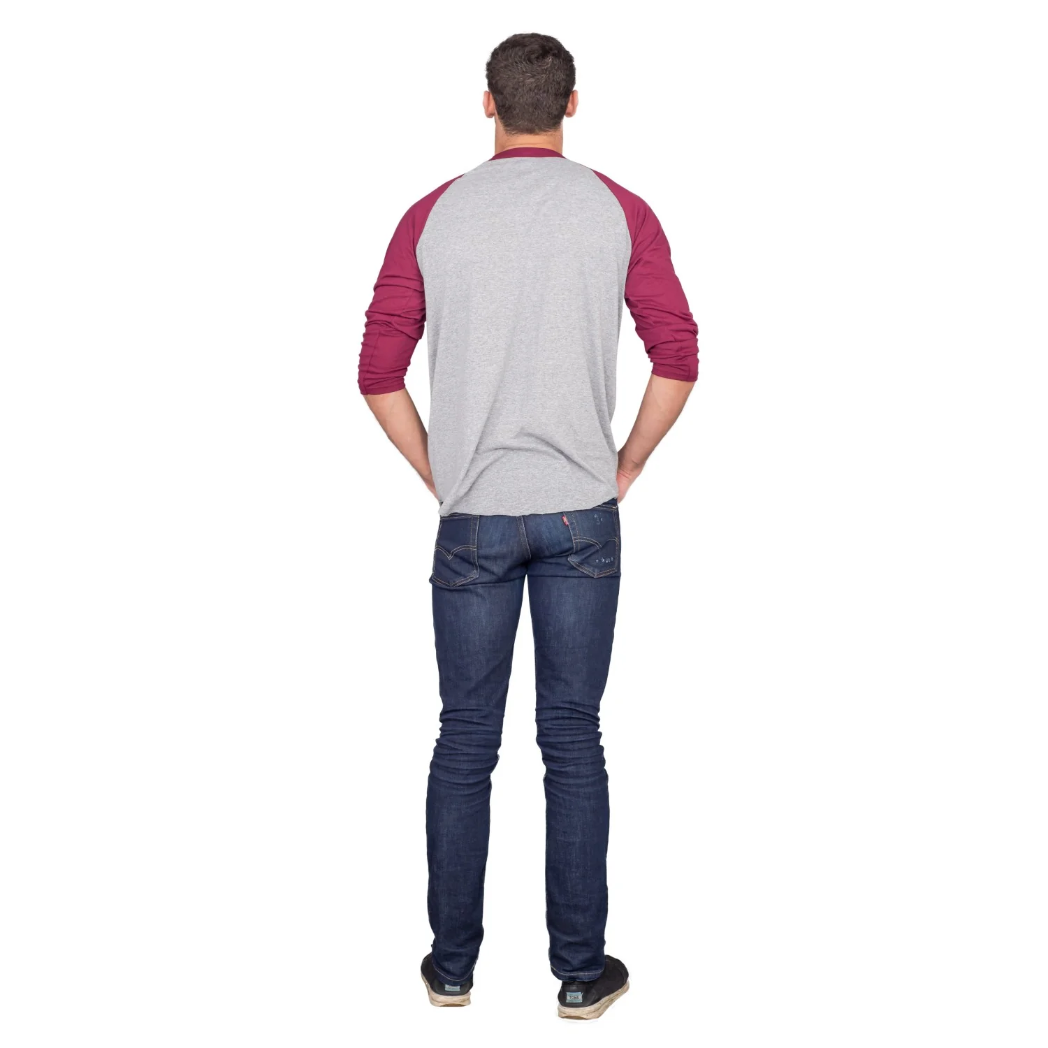 Step Bros Pablo Cruise Adult Gray and Maroon Raglan Funny Movie T-Shirt Tee - Image 17