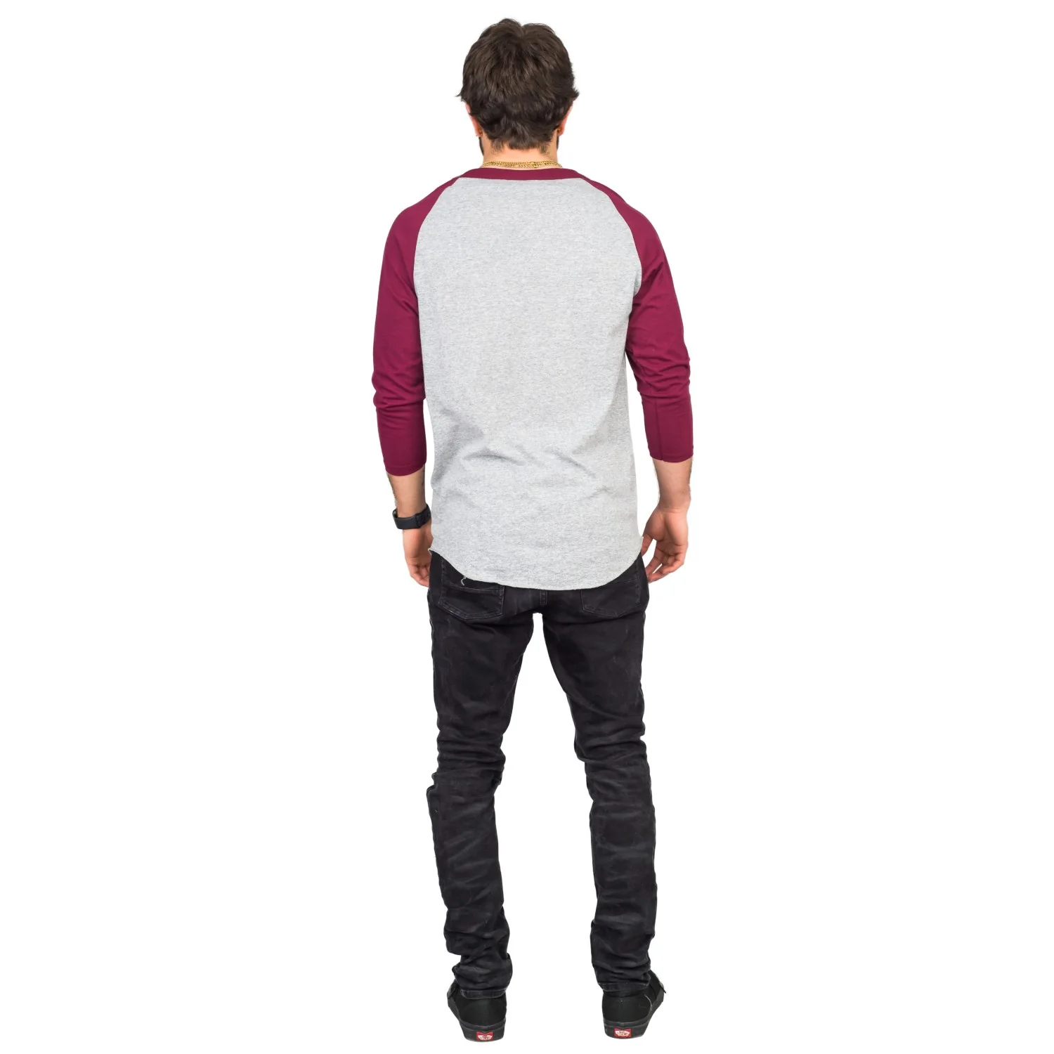 Step Bros Pablo Cruise Adult Gray and Maroon Raglan Funny Movie T-Shirt Tee - Image 22
