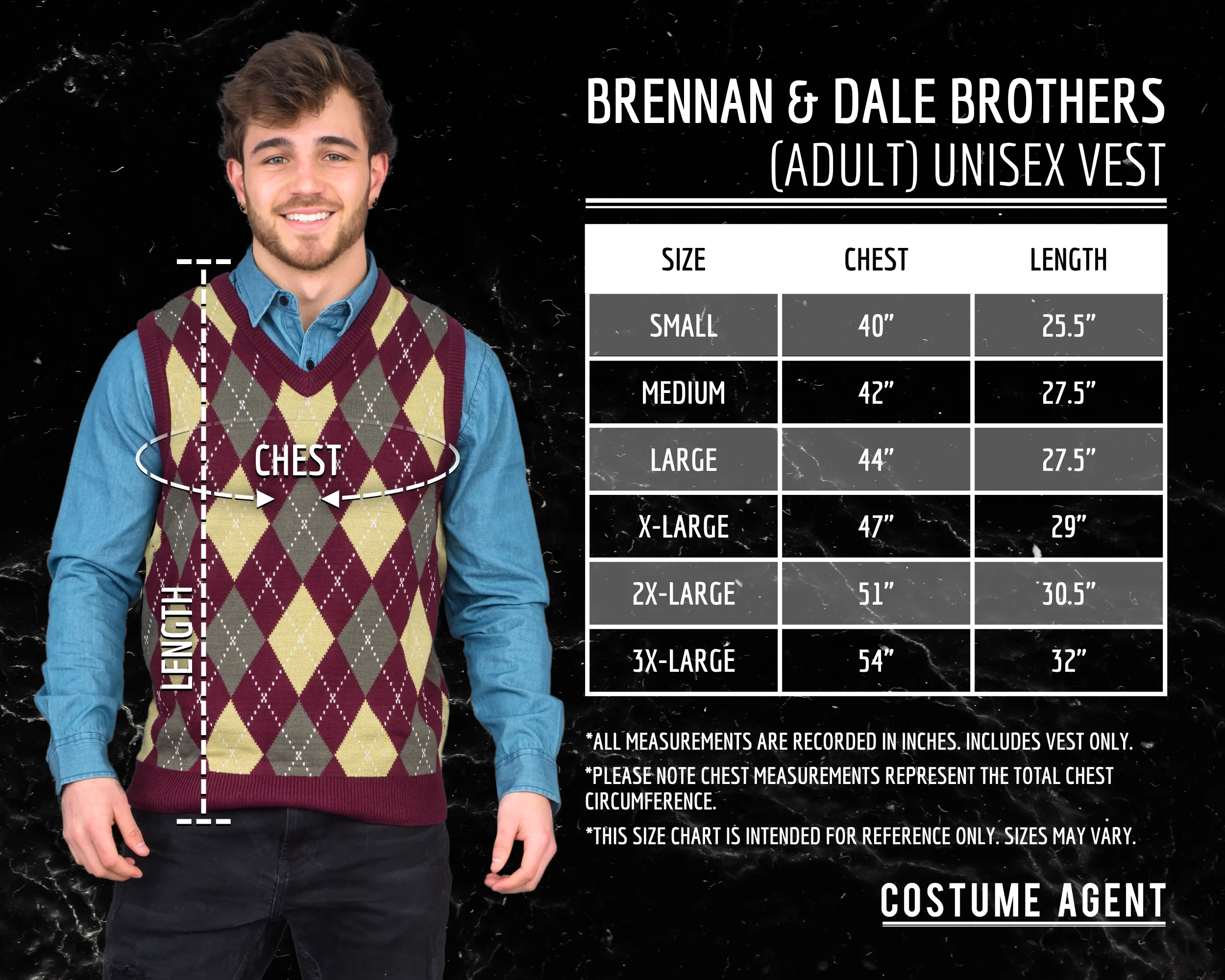 Step Brothers Sweater Vest Halloween Costume - Image 11