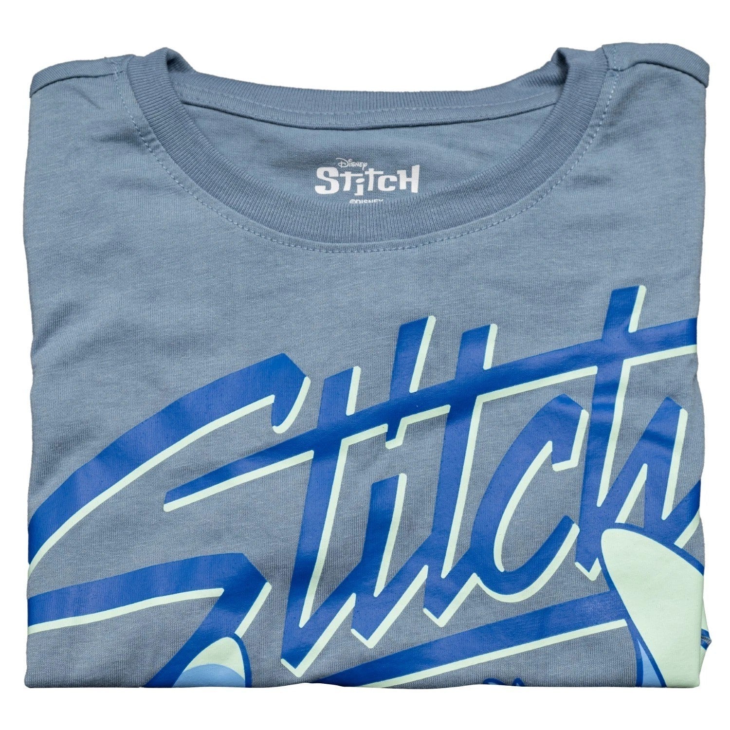Stitch Character Chilling Boys Short Sleeve Light Blue Youth T-Shirt - Image 2