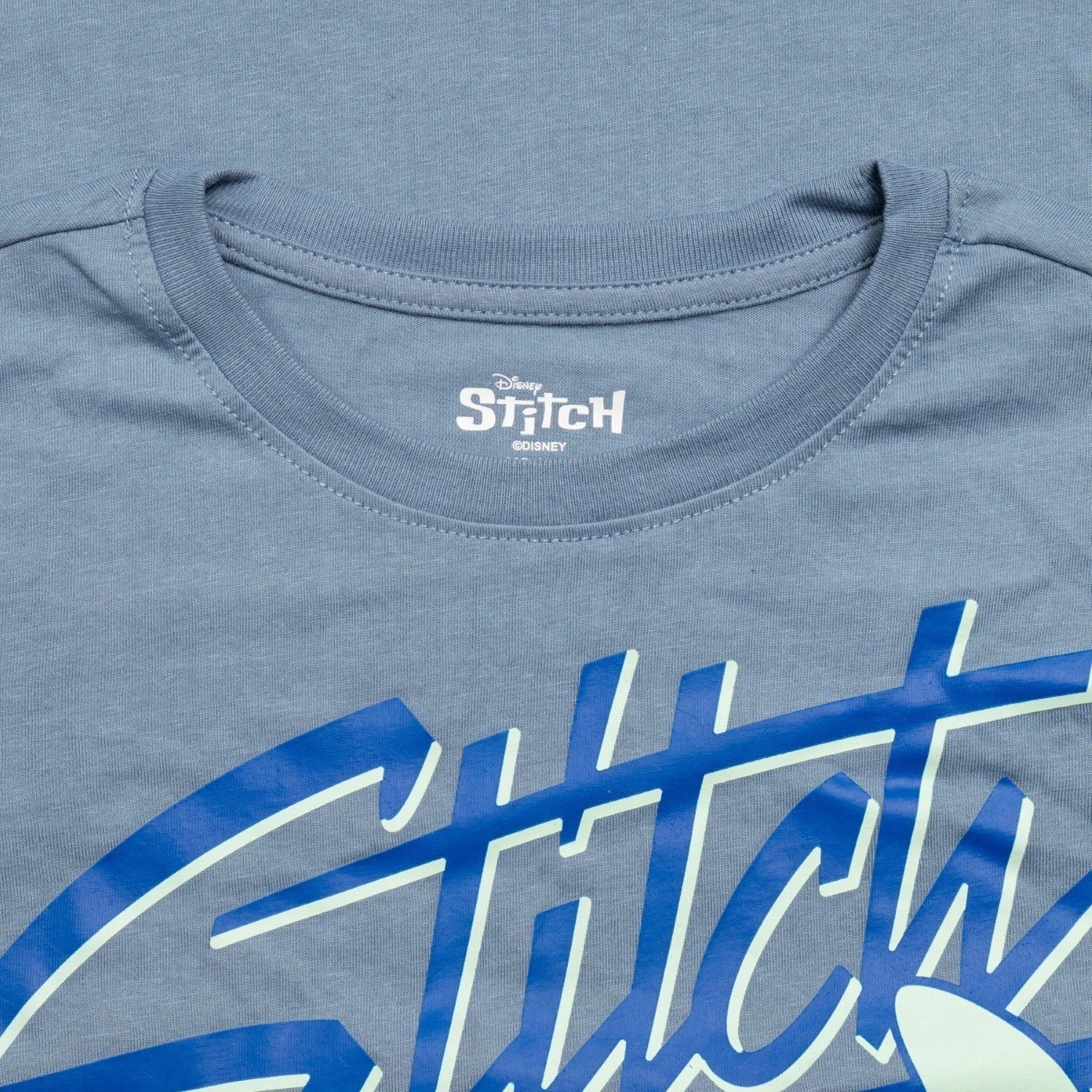 Stitch Character Chilling Boys Short Sleeve Light Blue Youth T-Shirt - Image 4