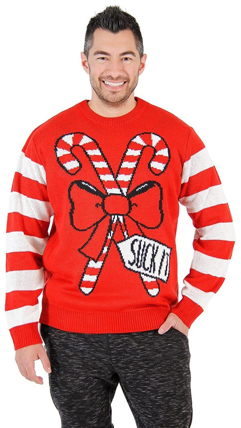 Suck It Candy Cane Ugly Christmas Sweater - Image 3