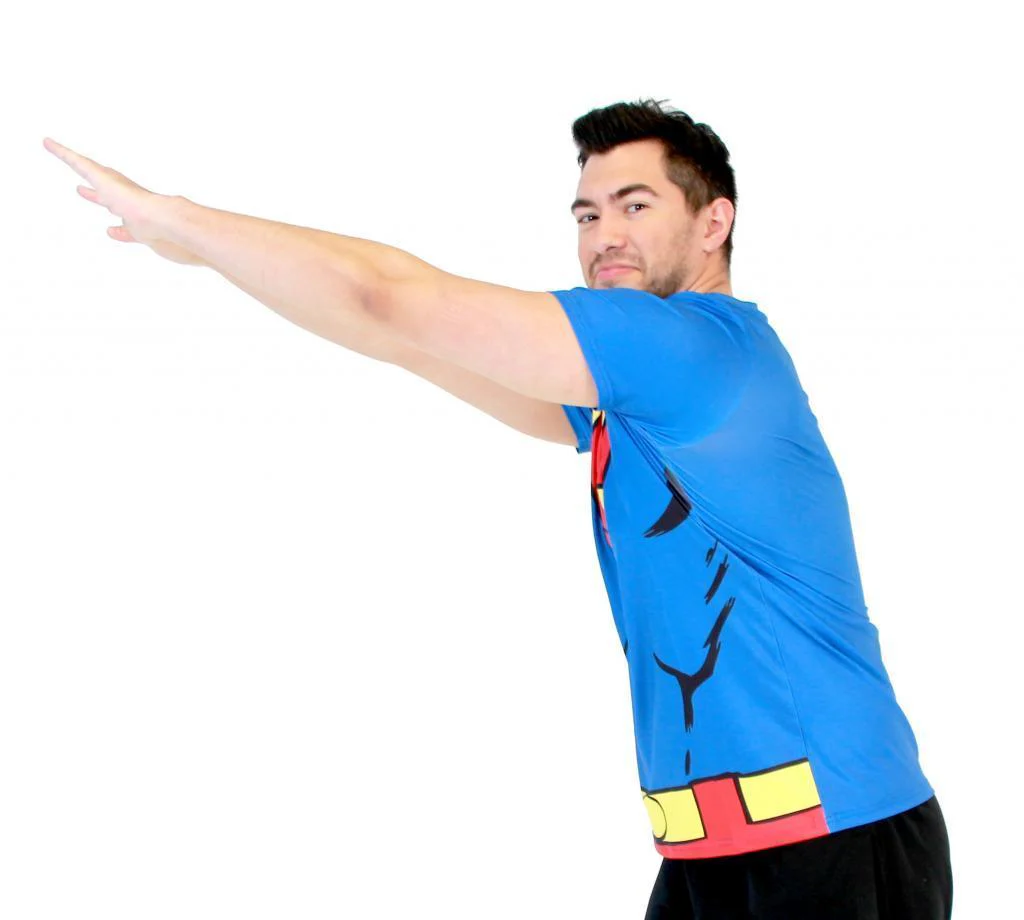 Superman Men's Performance Athletic Costume T-Shirt - Image 3