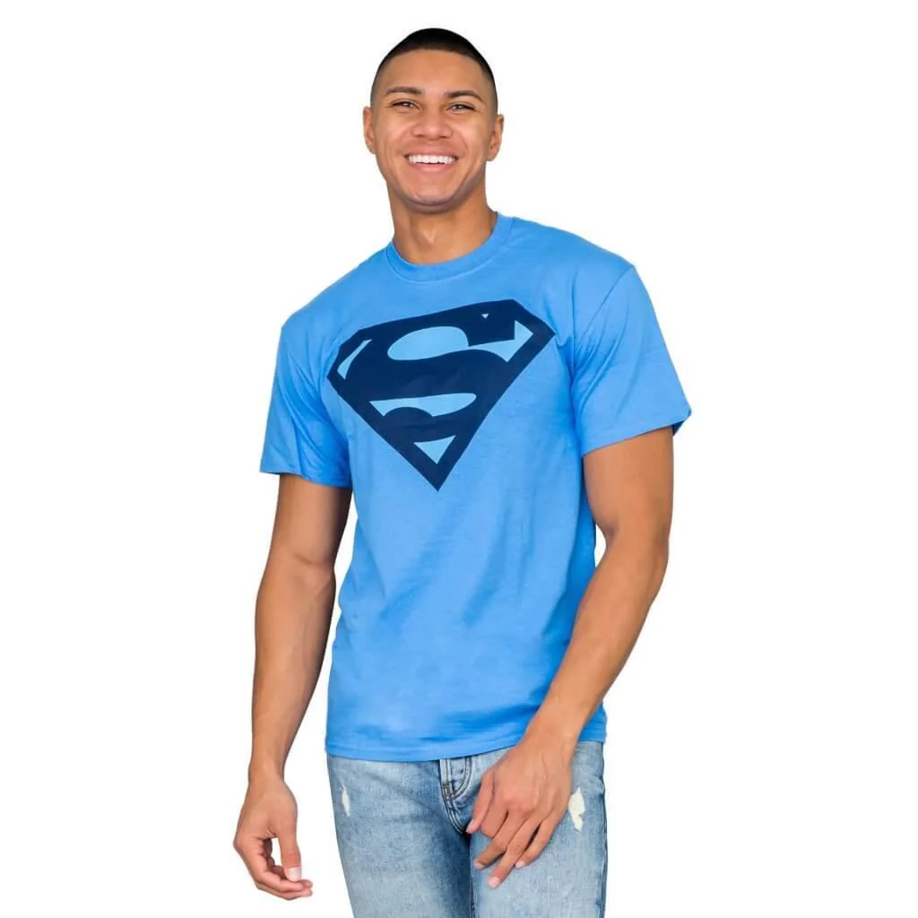 Superman Navy Shield Logo T-shirt - Image 2