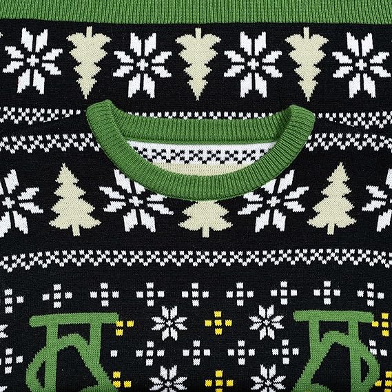 T-Rex DJ Holiday Dinosaur Sweater - Image 6