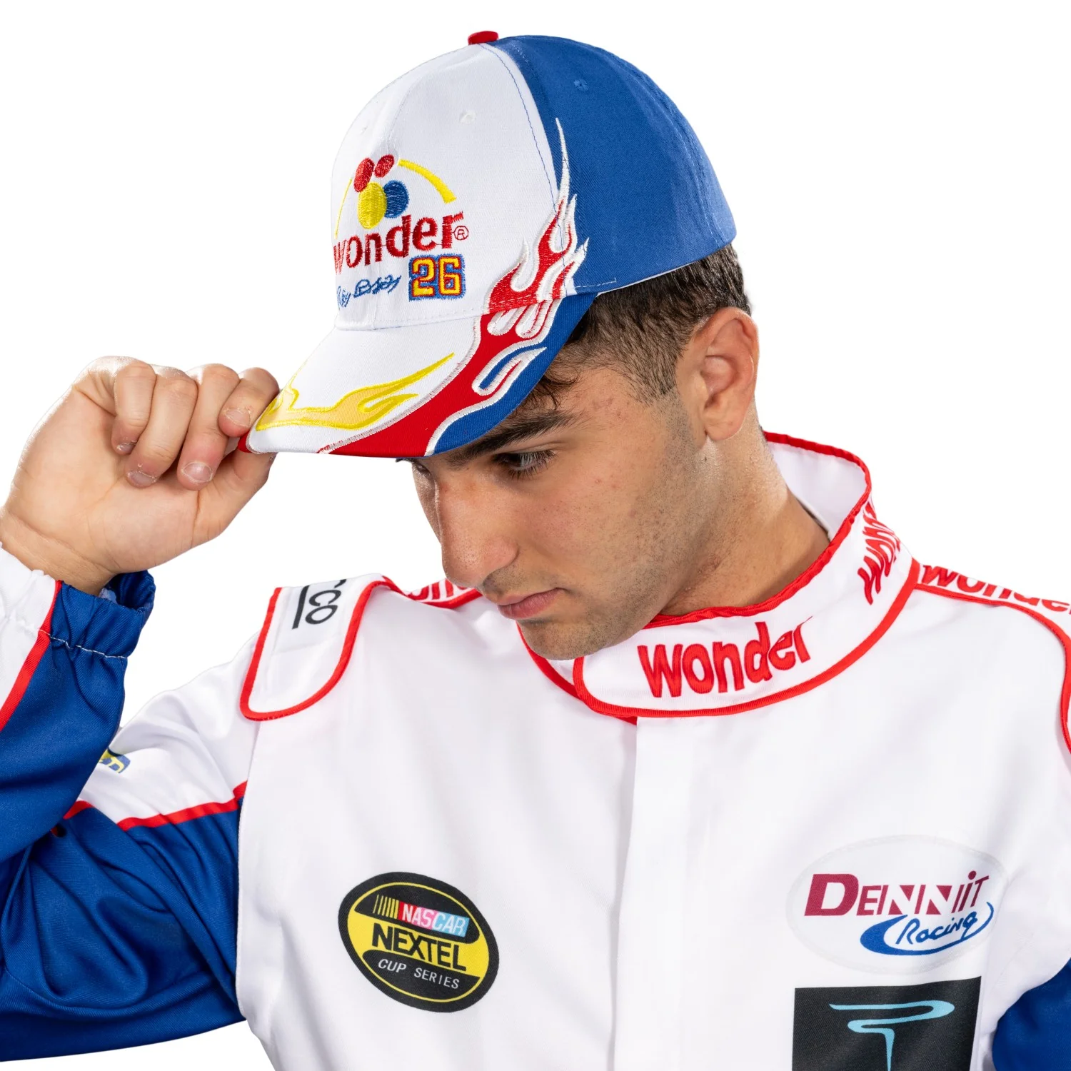Talladega Nights Wonder Bread Retro White Hat Cap - Image 3