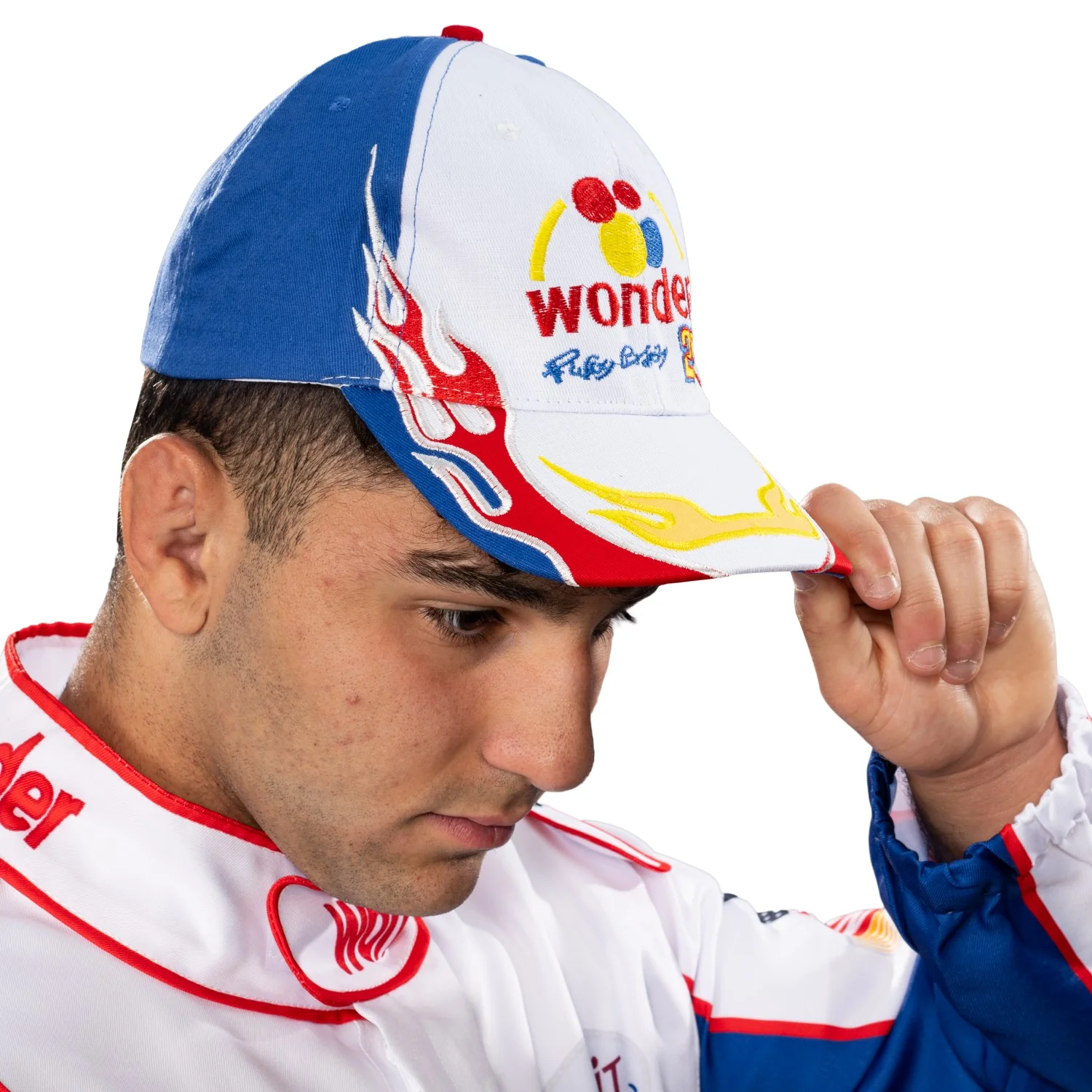 Talladega Nights Wonder Bread Retro White Hat Cap - Image 4