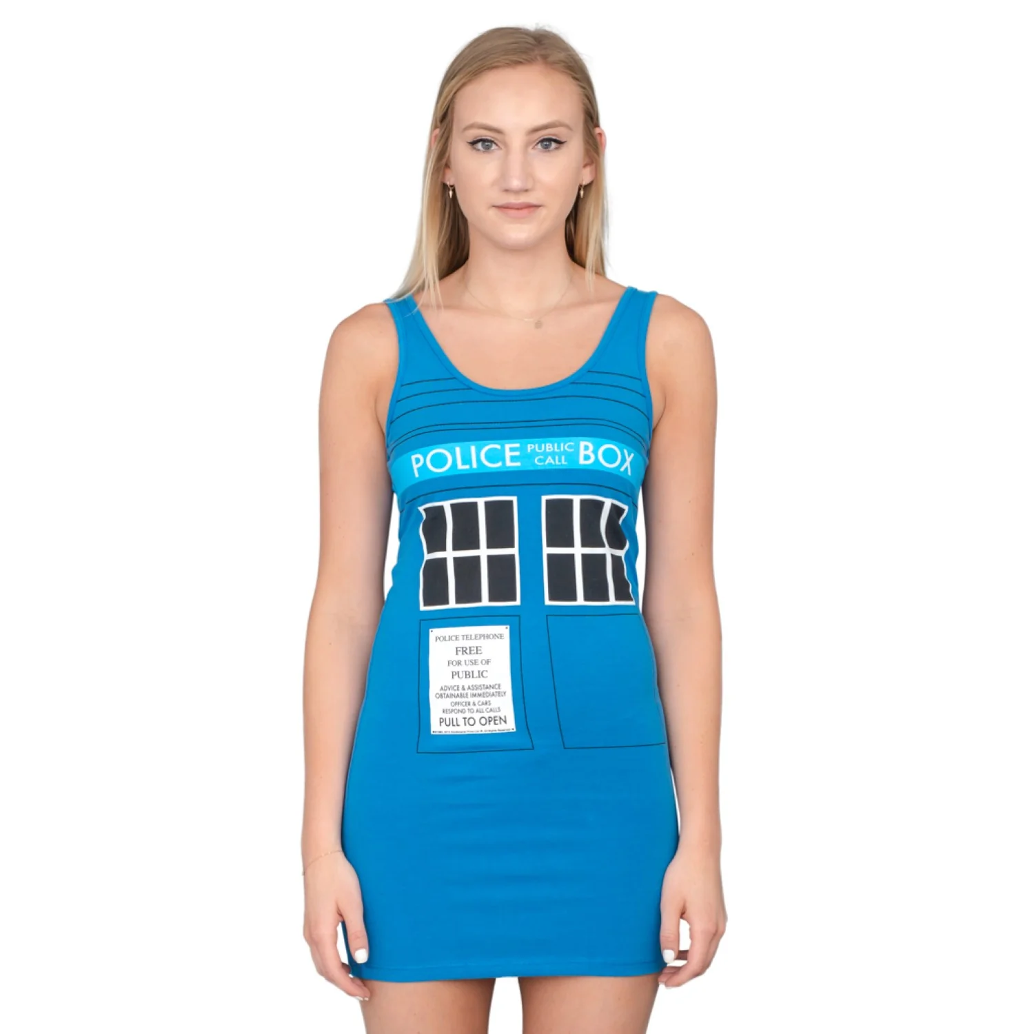 TARDIS Police Box Costume Tank Dress - Image 10