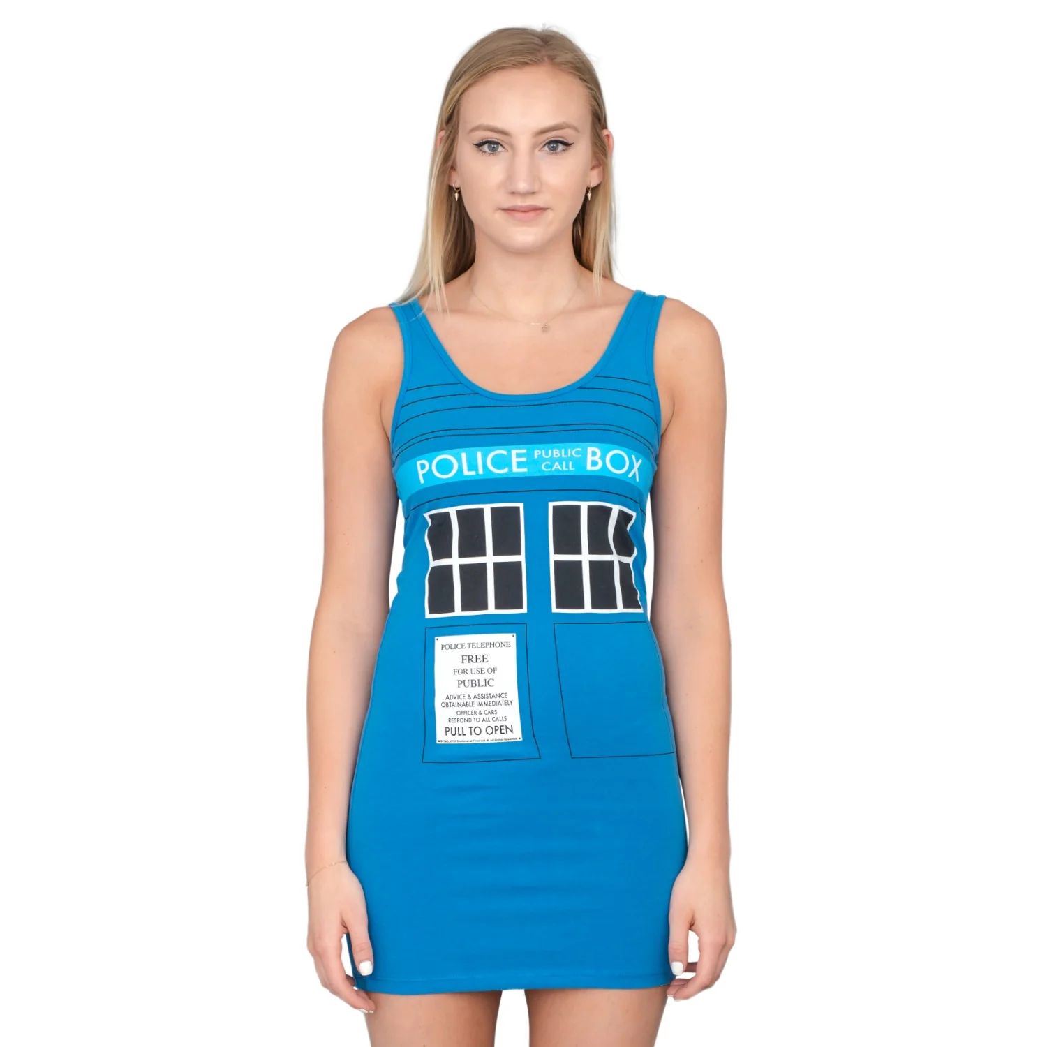 TARDIS Police Box Costume Tank Dress - Image 8