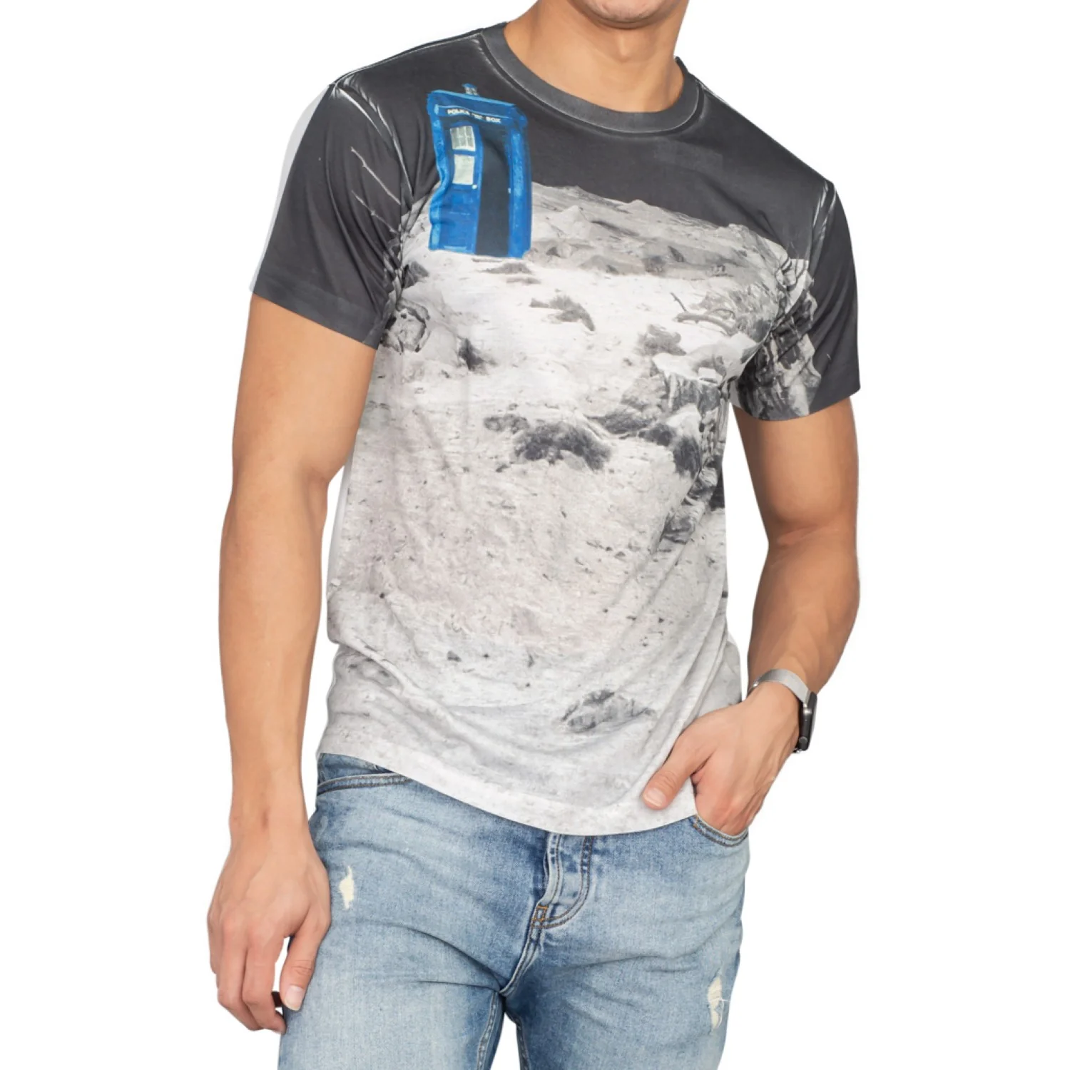 TARDIS Prehistoric Earth Sublimation T-Shirt - Image 3