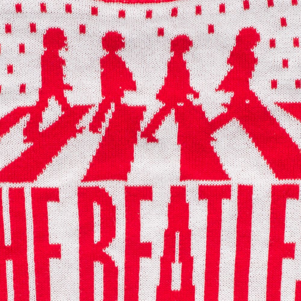 The Beatles Abbey Road LP Cover Unisex Ugly Christmas Sweater - Image 3