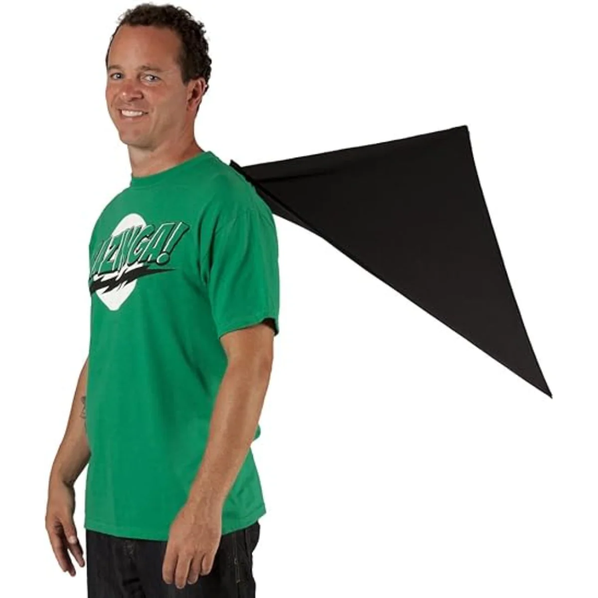 The Big Bang Theory Bazinga!! Adult t-shirt tee with Attachable Cape - Image 2