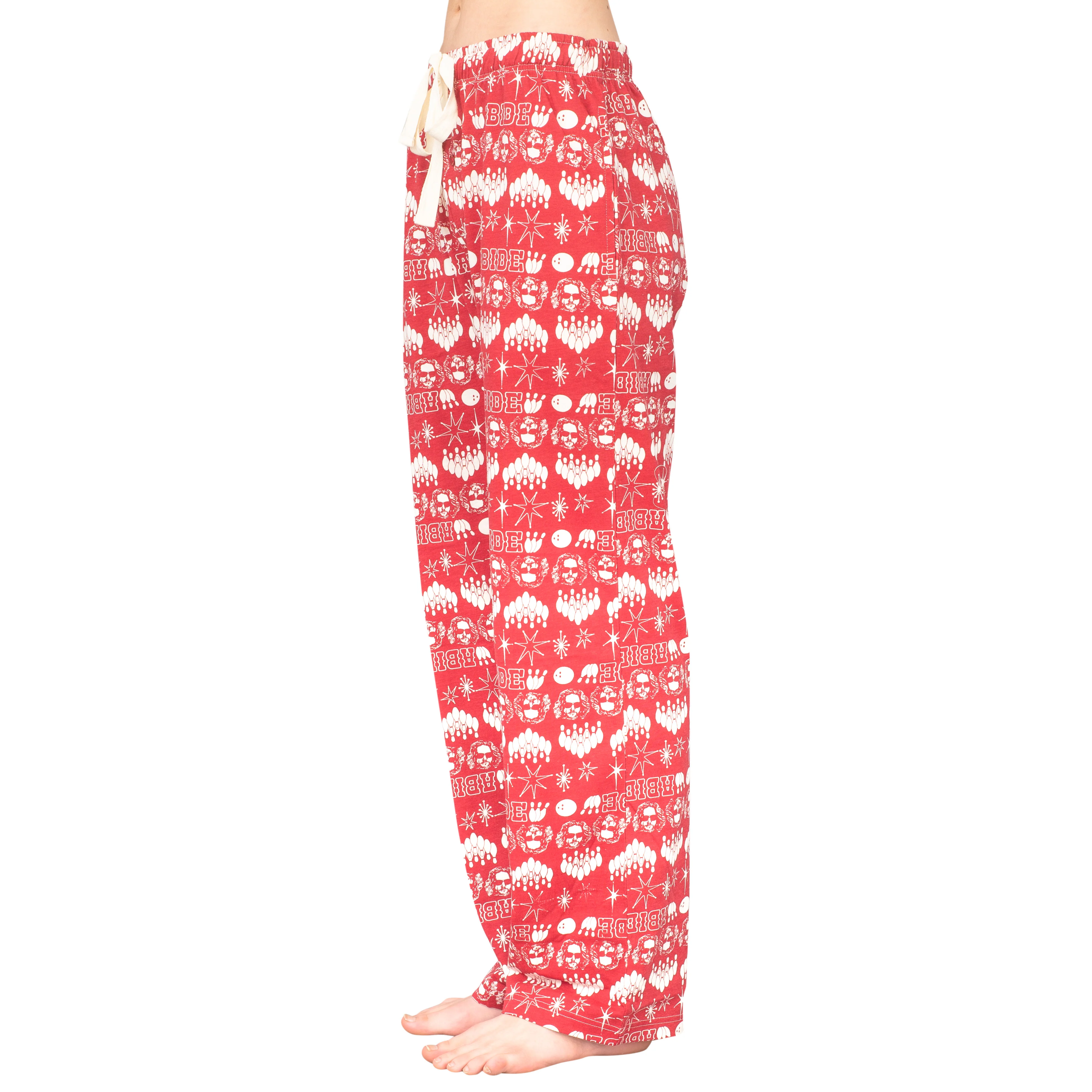 The Big Lebowski Bowling Pins Red Lounge Pants - Image 10