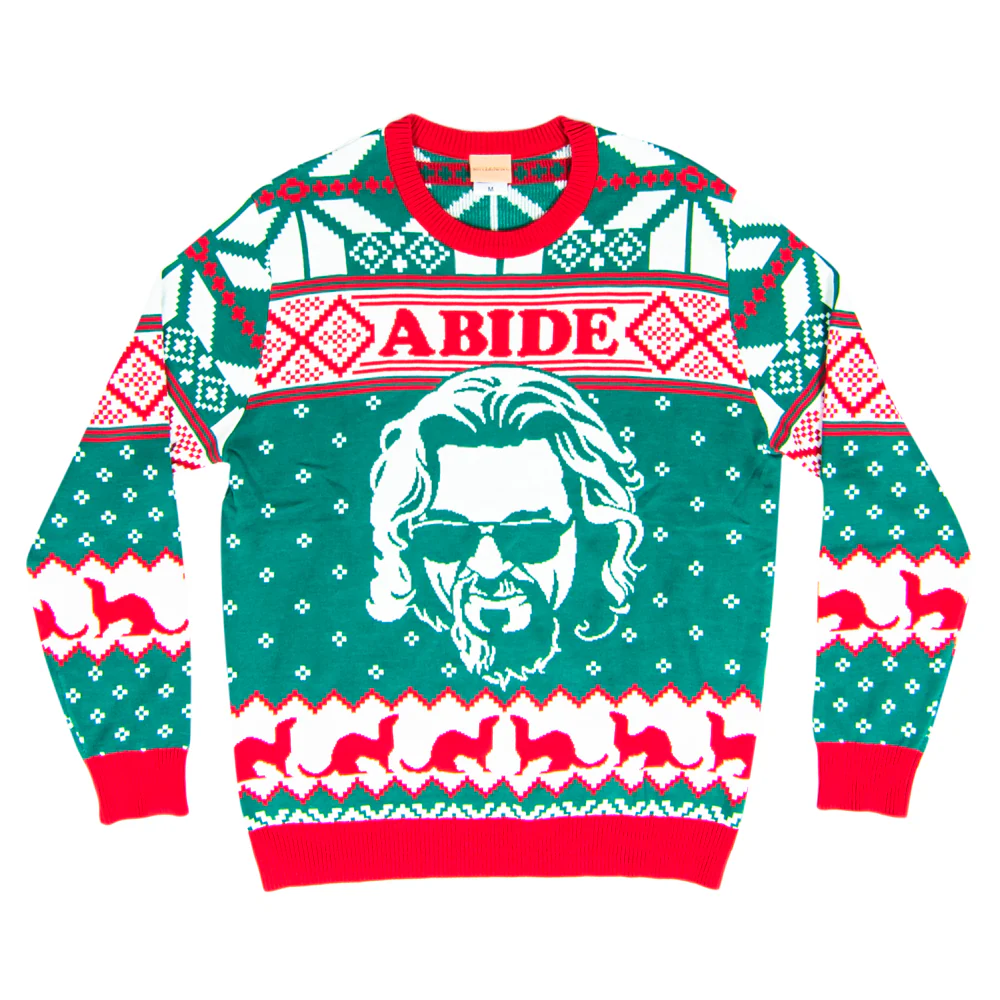 The Big Lebowski Dude Abide Marmot Bowling Unisex Ugly Christmas Sweater - Image 4
