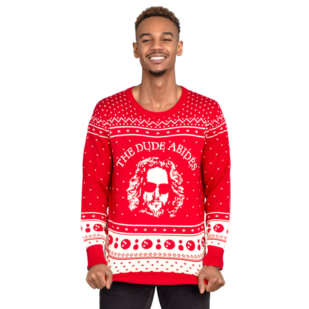 The Dude Abides Ugly Christmas Xmas Sweater - Image 4