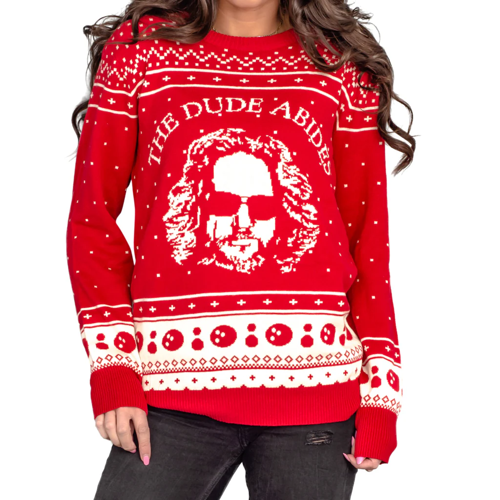 The Dude Abides Ugly Christmas Xmas Sweater - Image 5