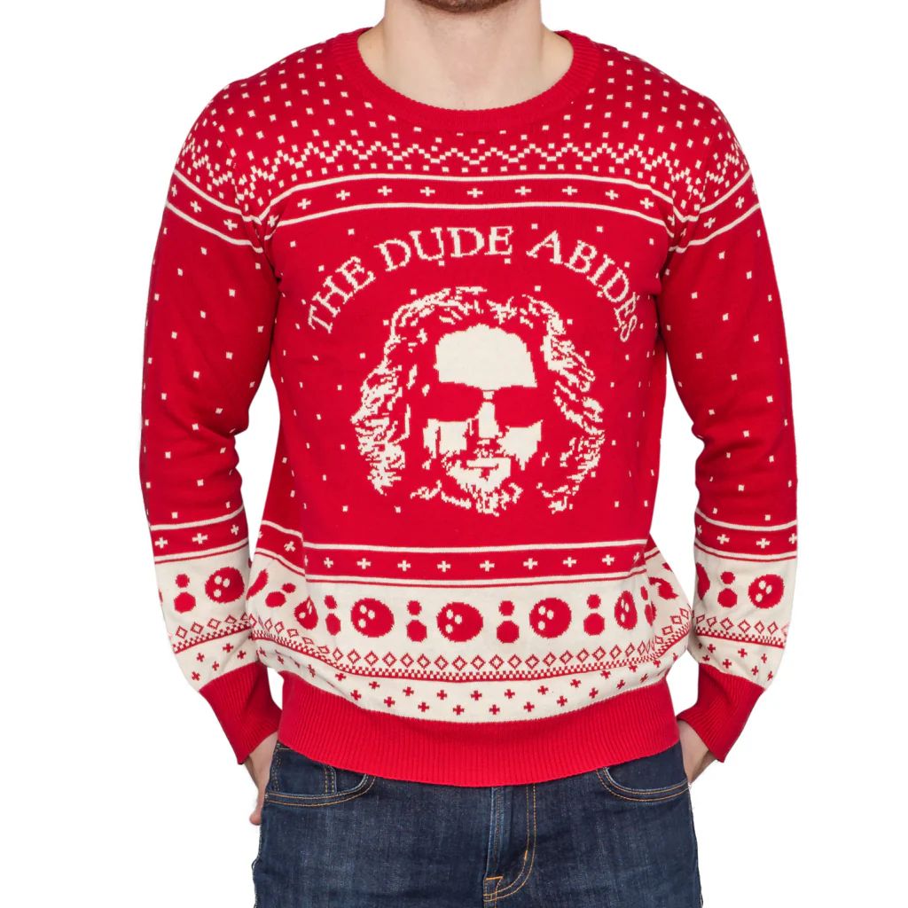 The Dude Abides Ugly Christmas Xmas Sweater - Image 6