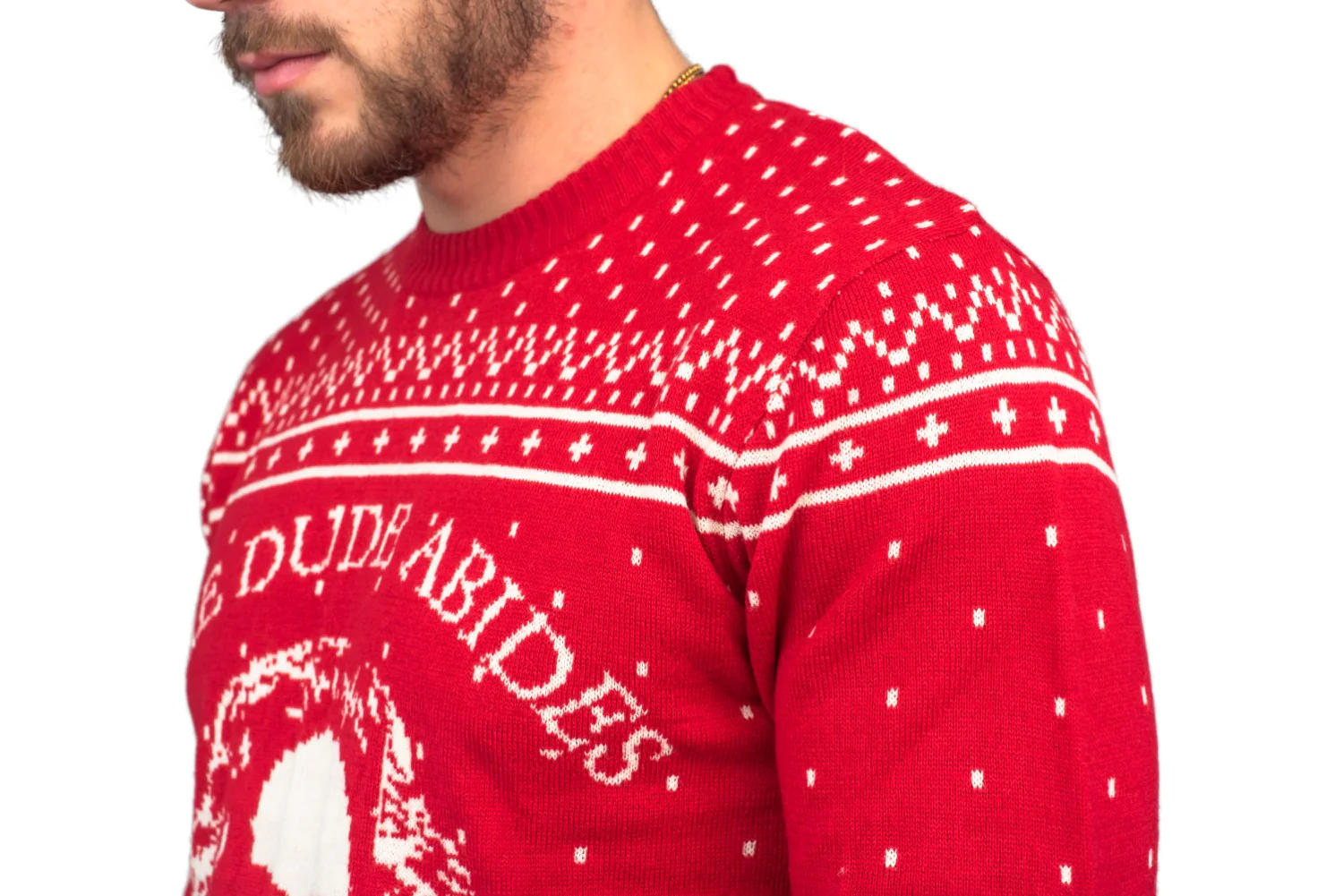 The Dude Abides Ugly Christmas Xmas Sweater - Image 8