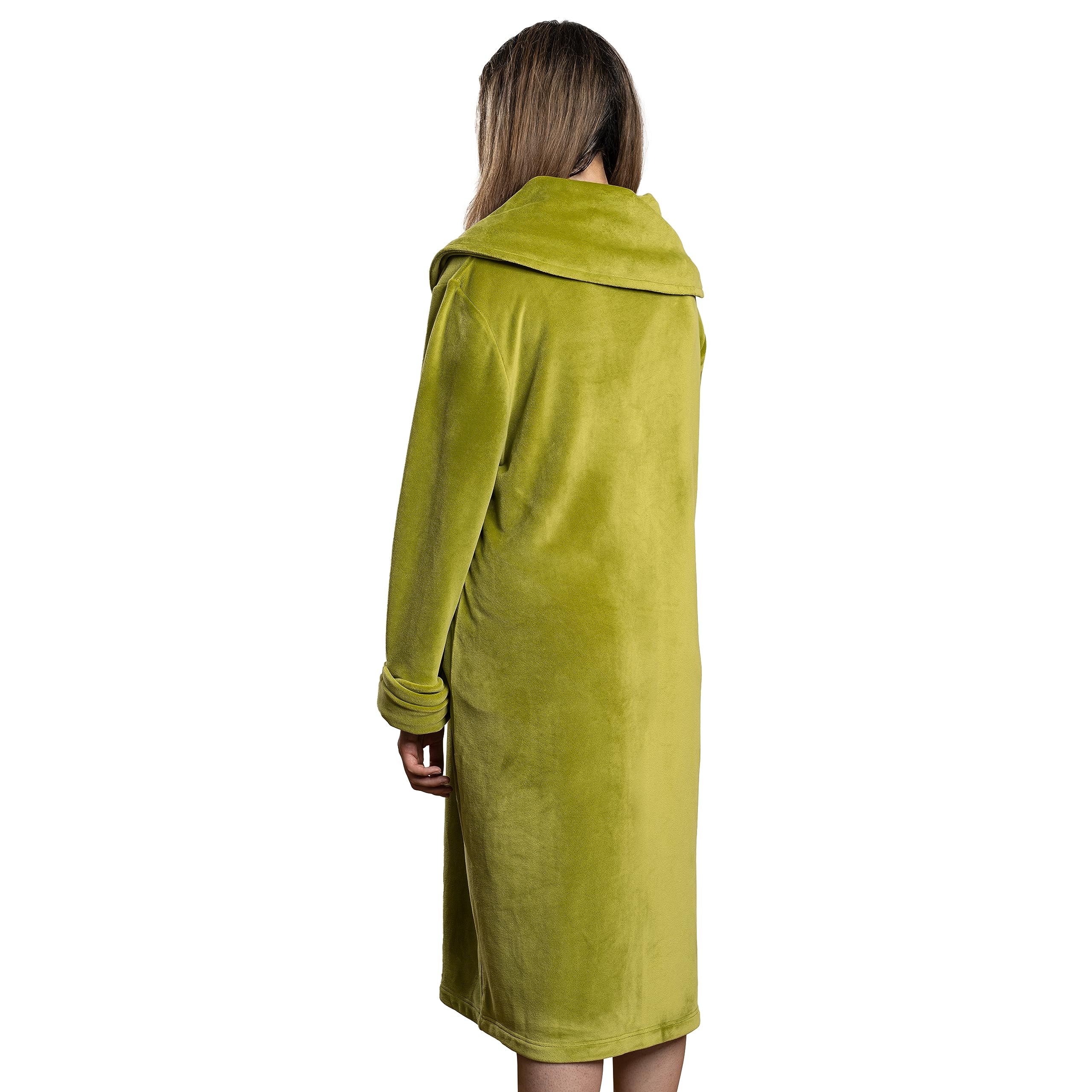 The Dude and Maude Robe Cosplay Full Length Long Olive Green Robe - Image 2
