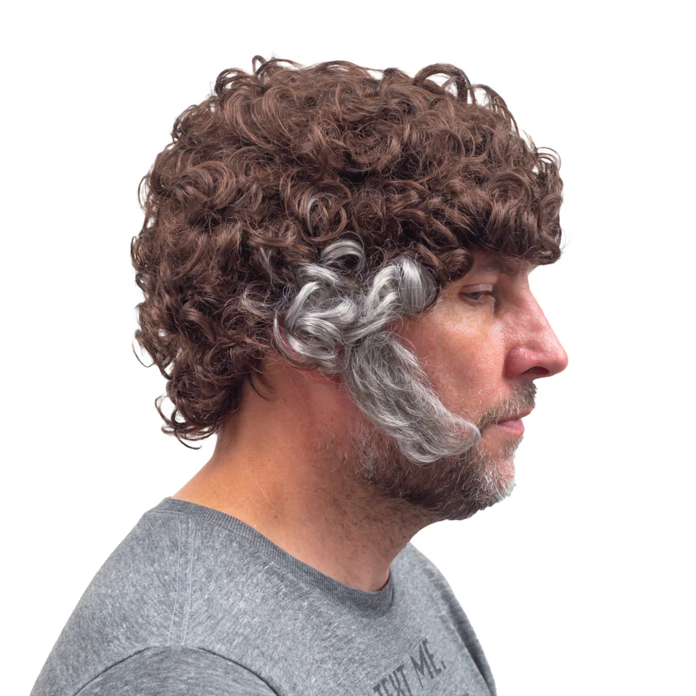 The Gemstones Pastor Man Halloween Costume Wig and Sideburn Cosplay - Image 2