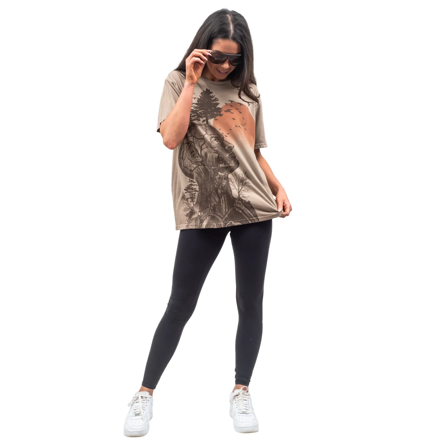 The Hangover Alan Human Tree Dark Khaki T-Shirt - Image 5