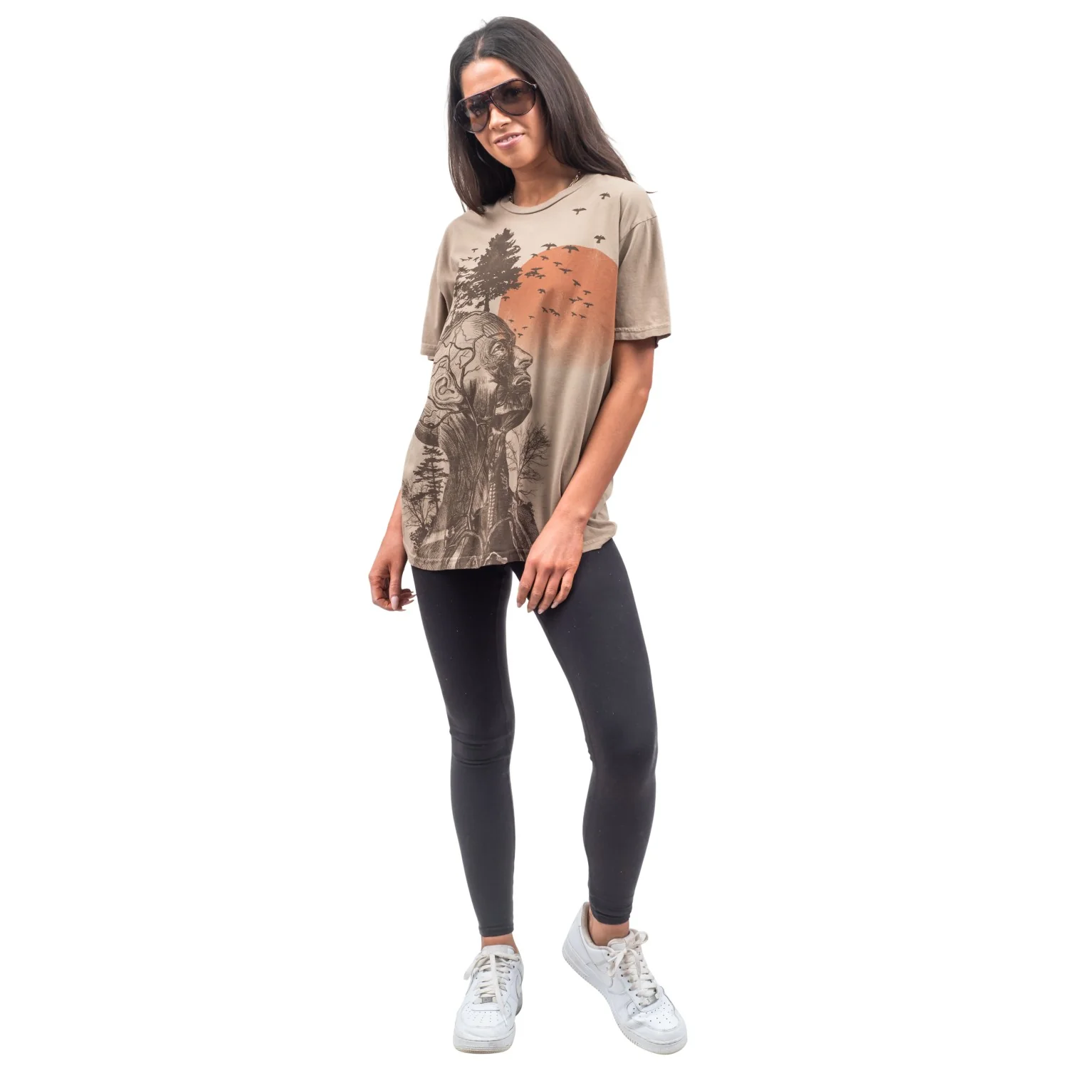 The Hangover Alan Human Tree Dark Khaki T-Shirt - Image 7