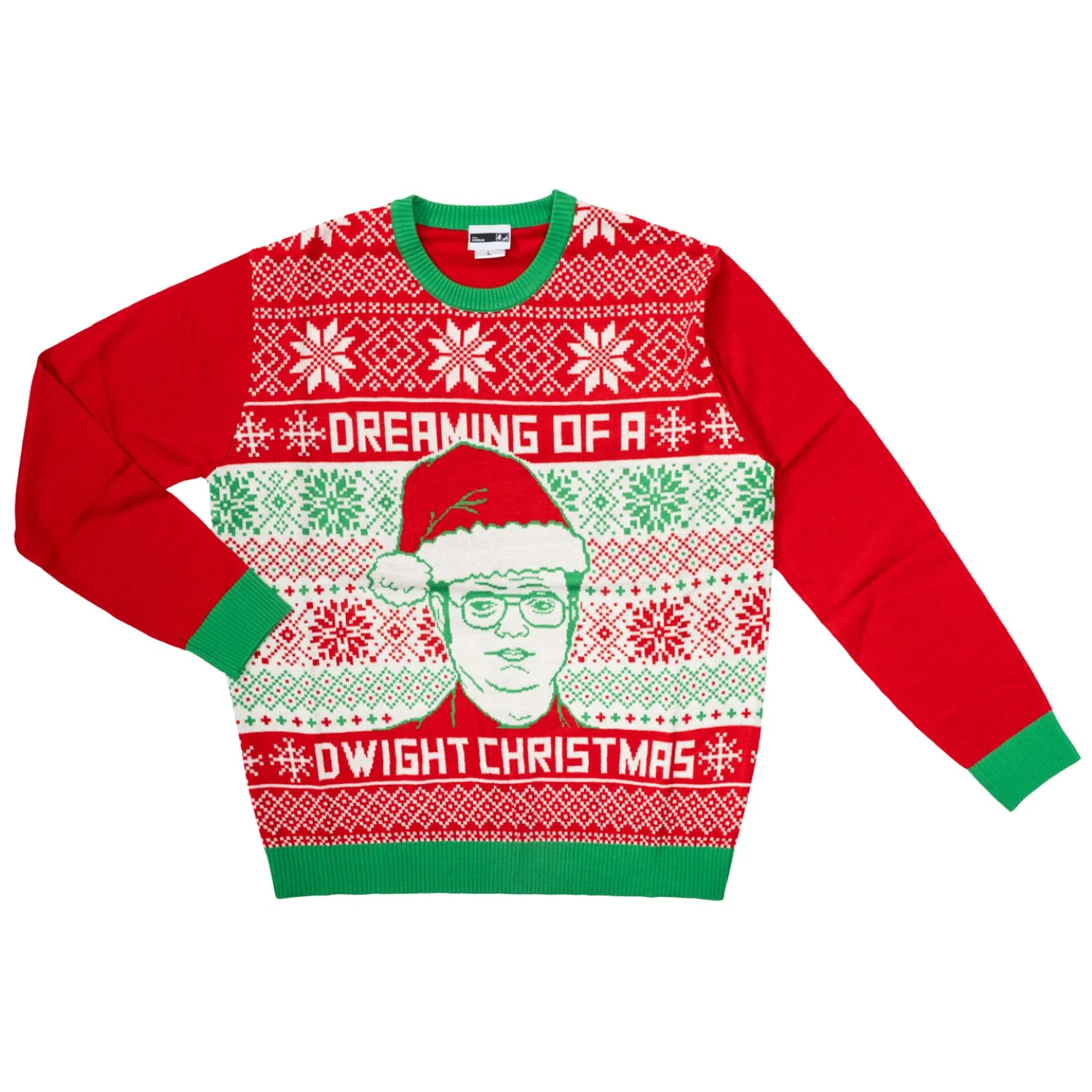 The Office Men's Ugly Christmas Sweater Dreaming of A Dwight Christmas - Image 5