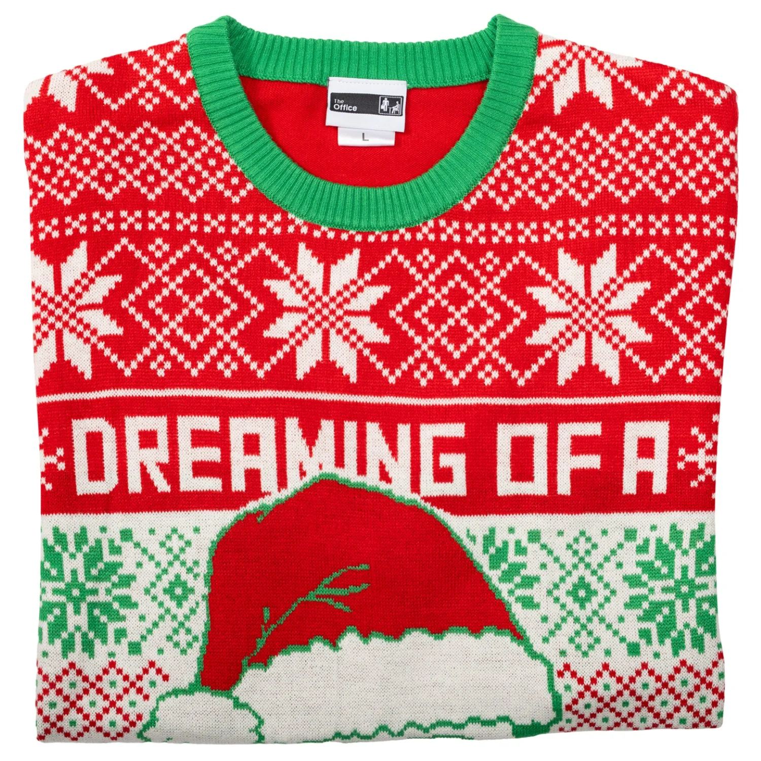 The Office Men's Ugly Christmas Sweater Dreaming of A Dwight Christmas - Image 6