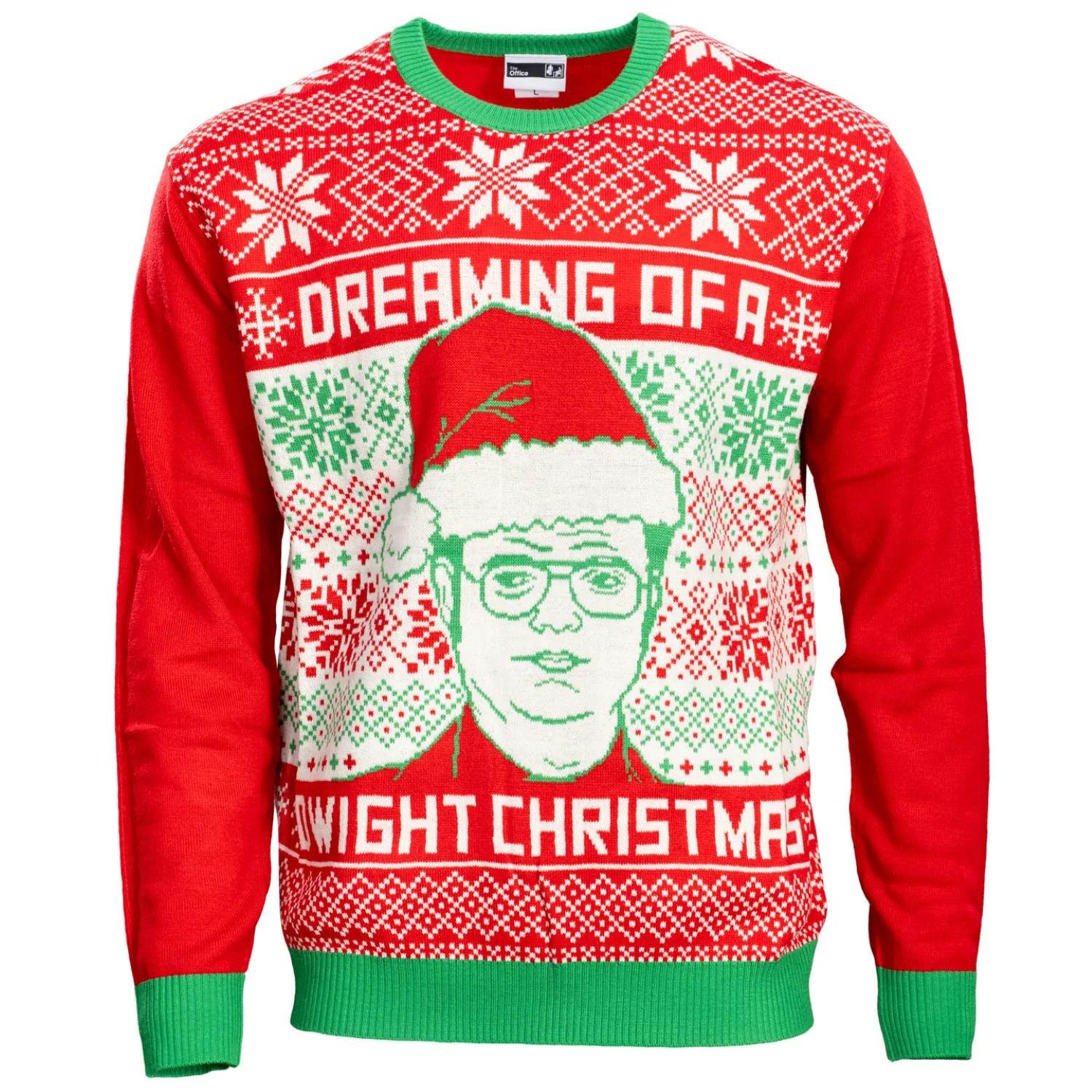The Office Men's Ugly Christmas Sweater Dreaming of A Dwight Christmas - Image 8