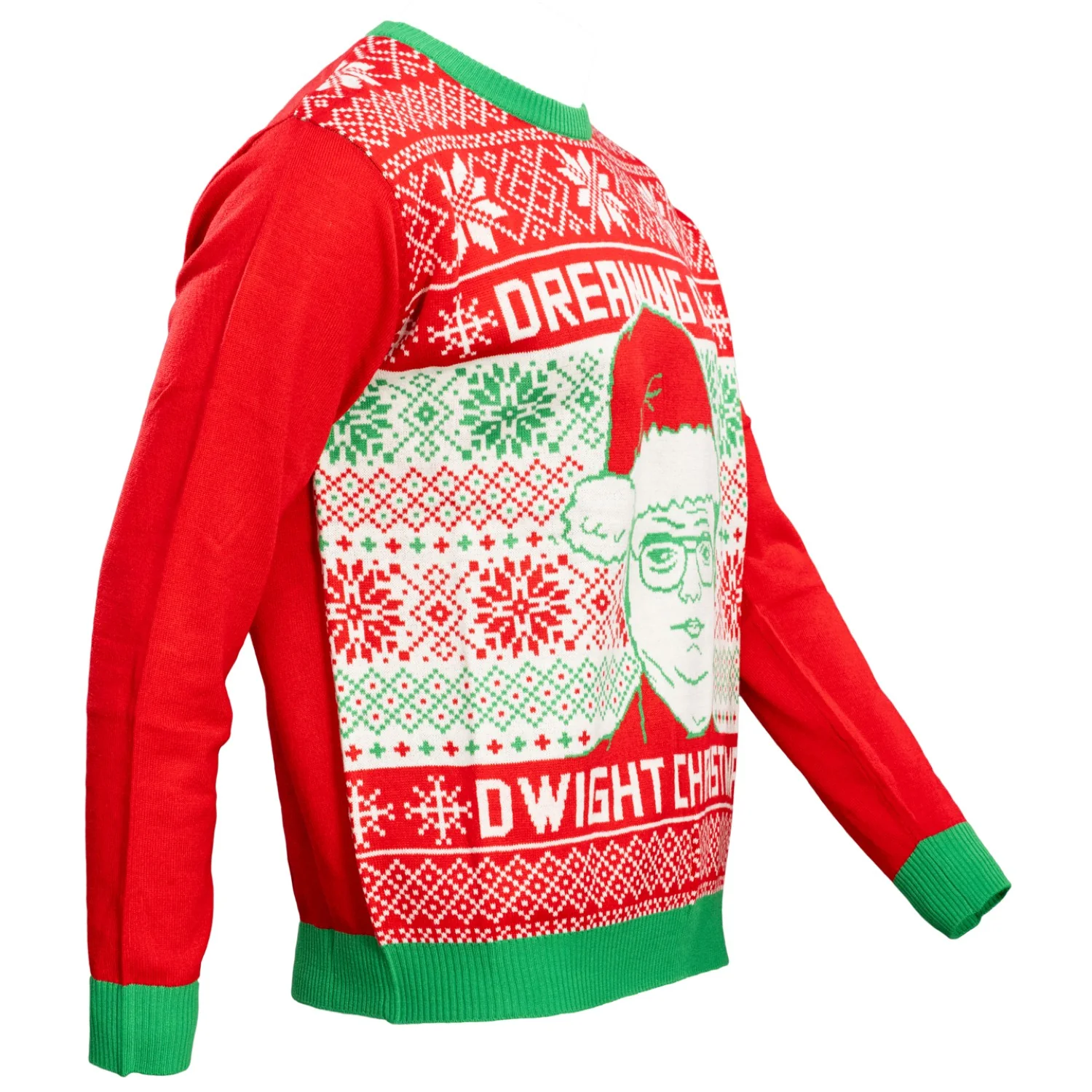 The Office Men's Ugly Christmas Sweater Dreaming of A Dwight Christmas - Image 9