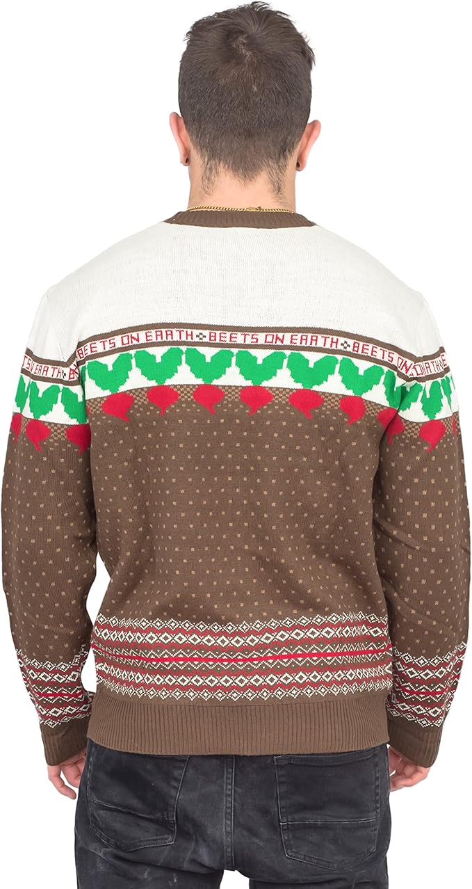 The Office TV Series Dwight Schrute Farms Beets Ugly Christmas Sweater - Image 6