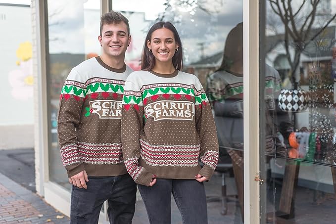 The Office TV Series Dwight Schrute Farms Beets Ugly Christmas Sweater - Image 8