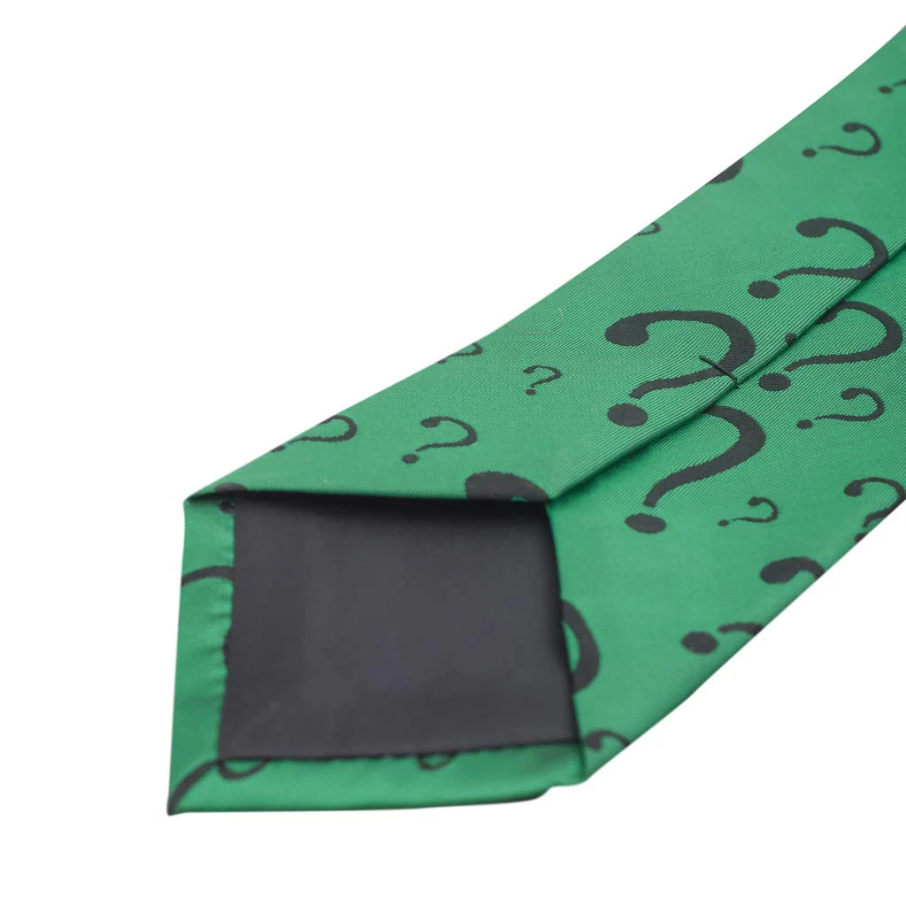 The Riddler Villain Tie Halloween Costume Accessory - Image 2