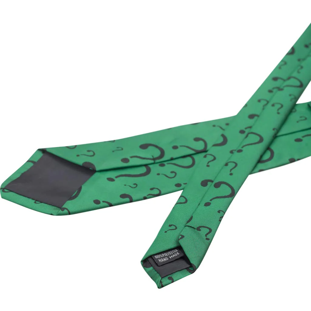 The Riddler Villain Tie Halloween Costume Accessory - Image 3
