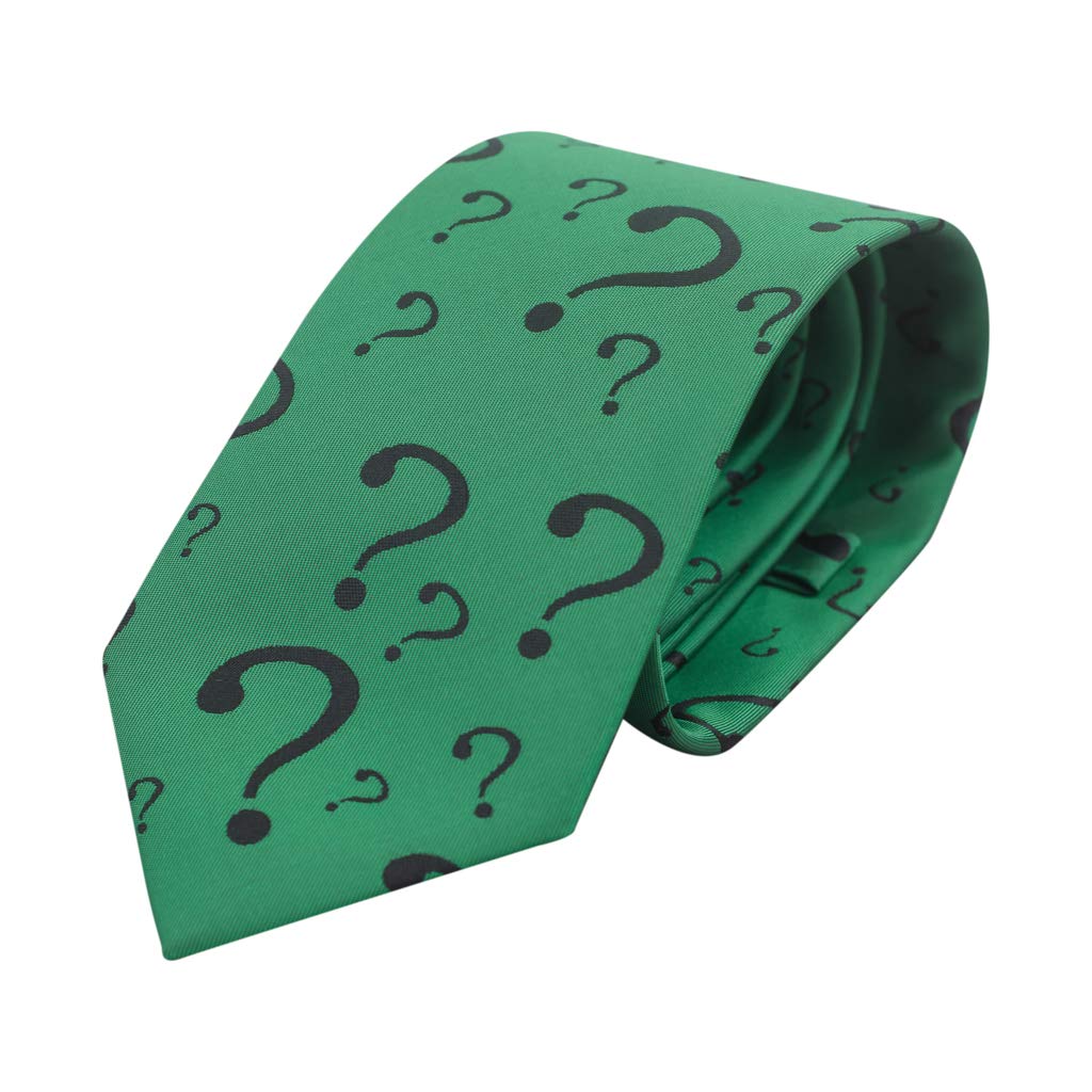 The Riddler Villain Tie Halloween Costume Accessory - Image 4