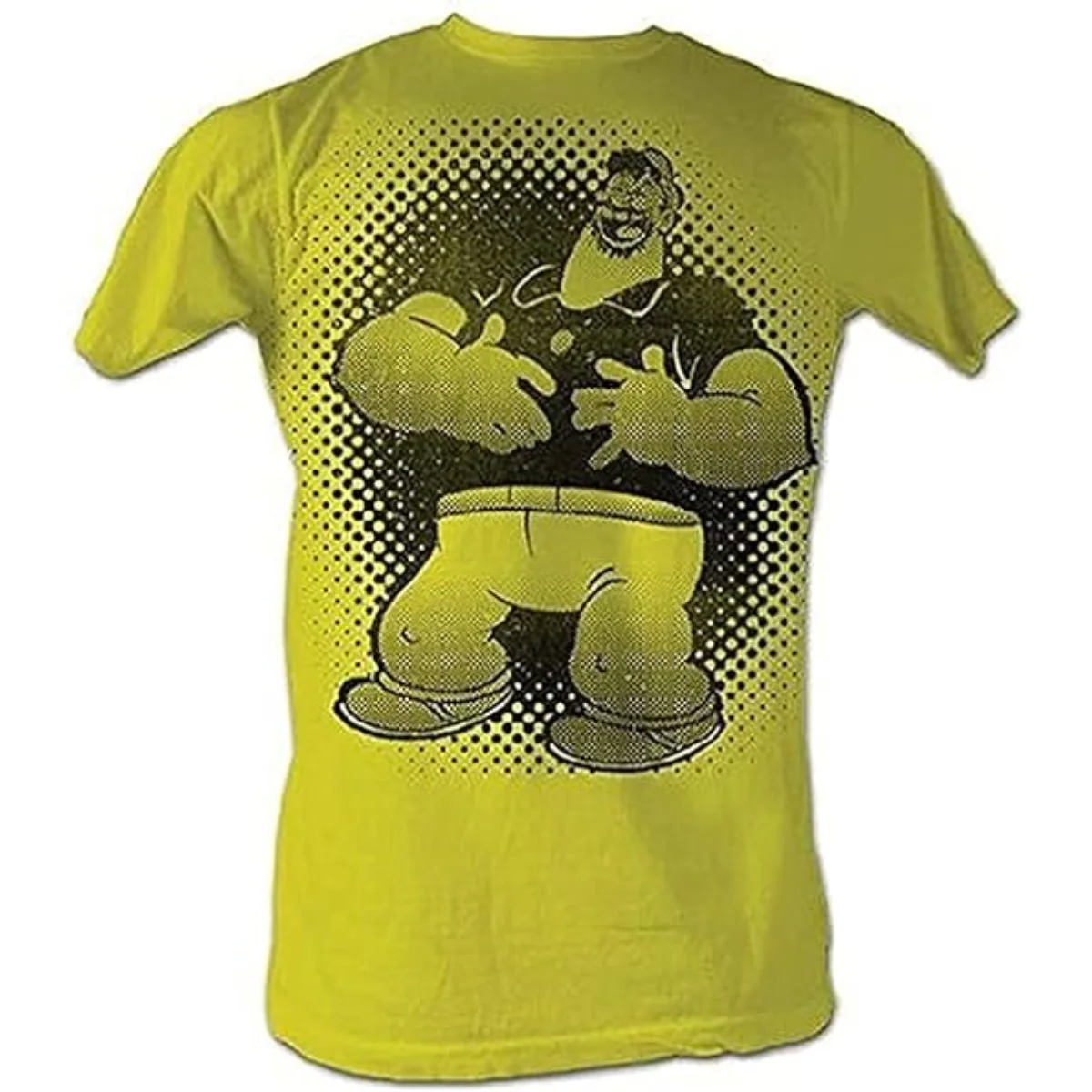The Sailor Man Brutus Bluto Laughing Adult Yellow T-Shirt