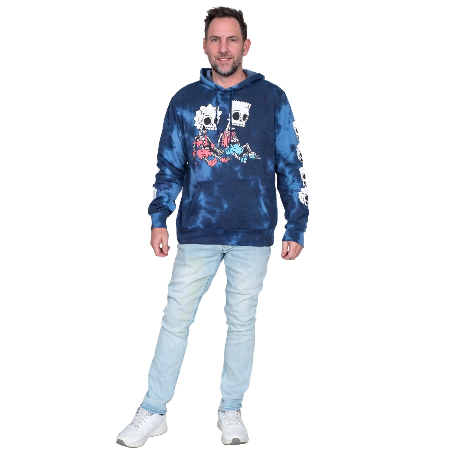 The Simpsons Bart and Lisa Skeleton Hex and the City Pull Over Hoodie - Image 3