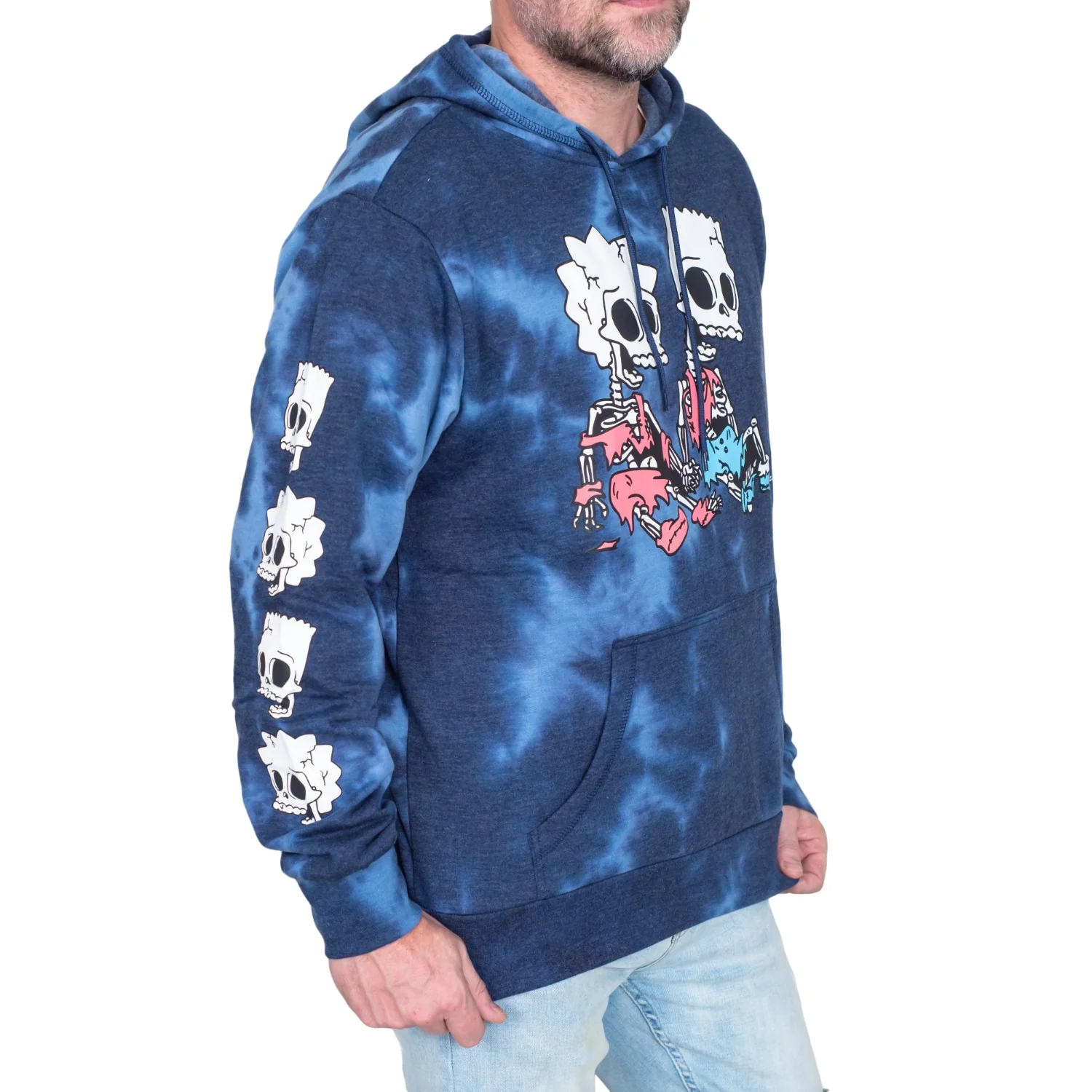 The Simpsons Bart and Lisa Skeleton Hex and the City Pull Over Hoodie - Image 6