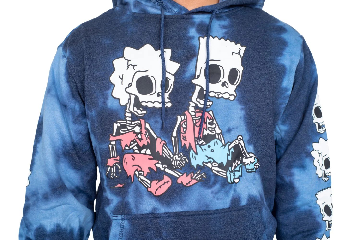 The Simpsons Bart and Lisa Skeleton Hex and the City Pull Over Hoodie - Image 9